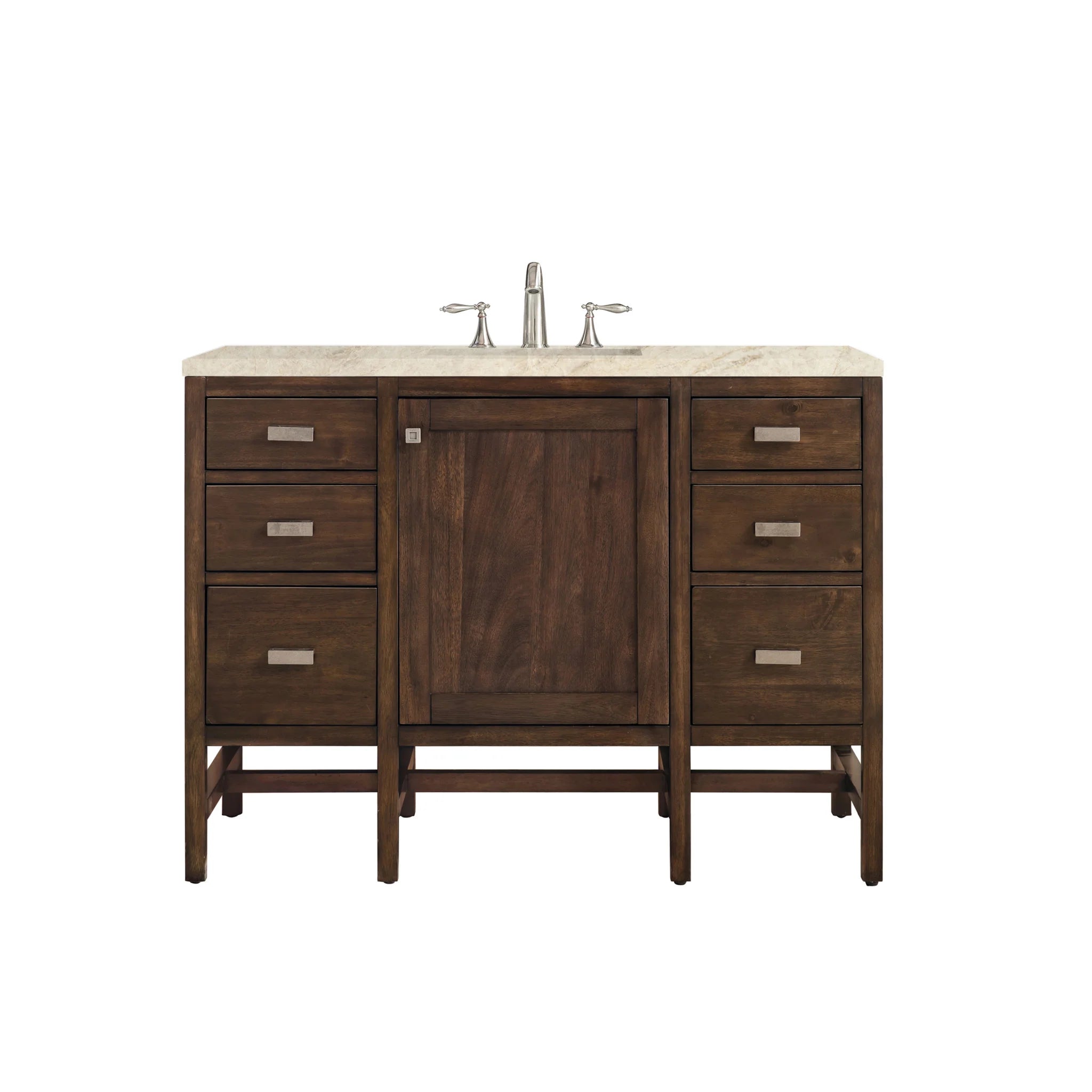 48-addison-single-vanity-cabinet-in-mid-century-acacia-by-james-martin-vanities-e444-v48-mca-tajnar-eclos-zero-silica image