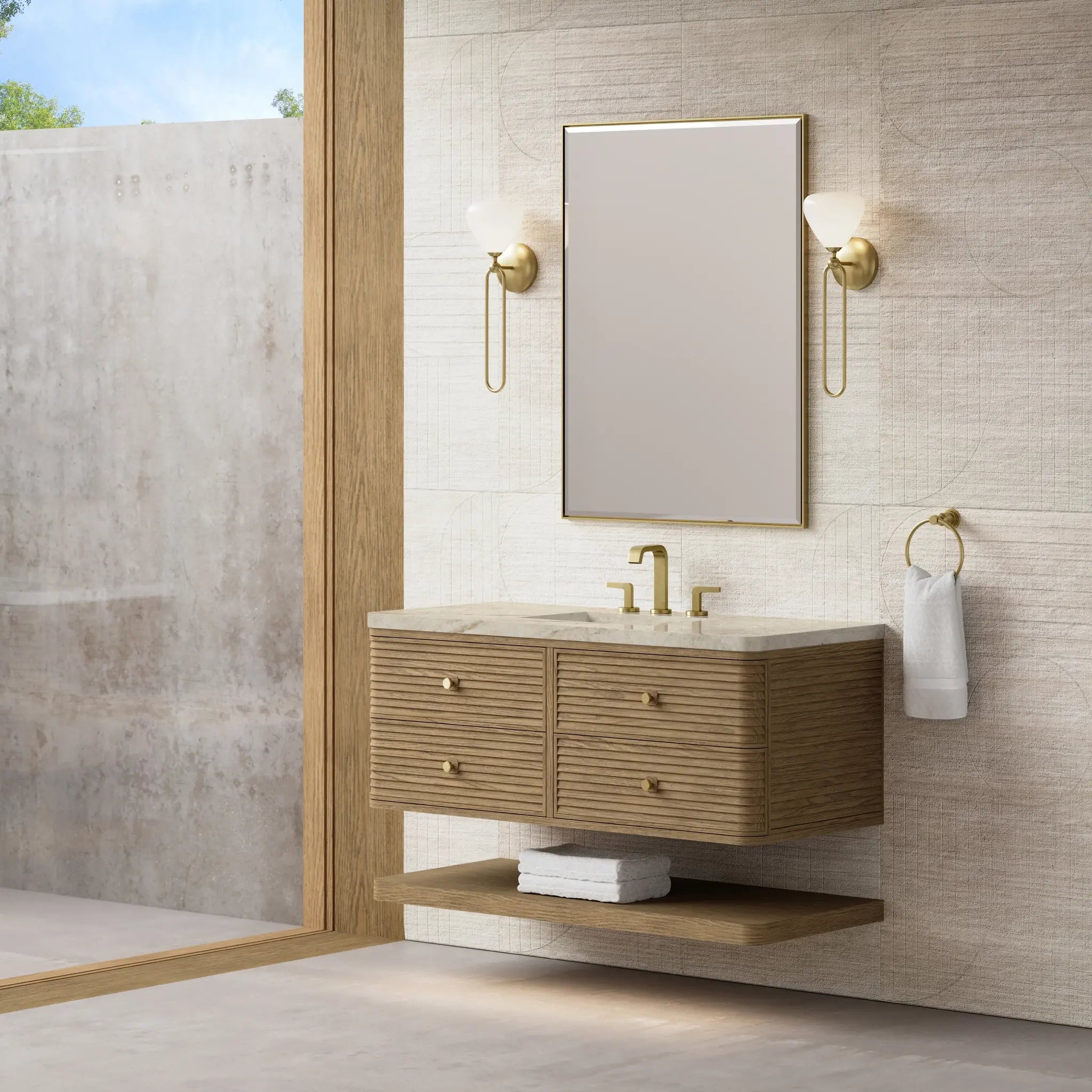 48 Allamari Single Vanity In Dune Mist Power Enabled Tajnar Eclos 8 Widespread 6