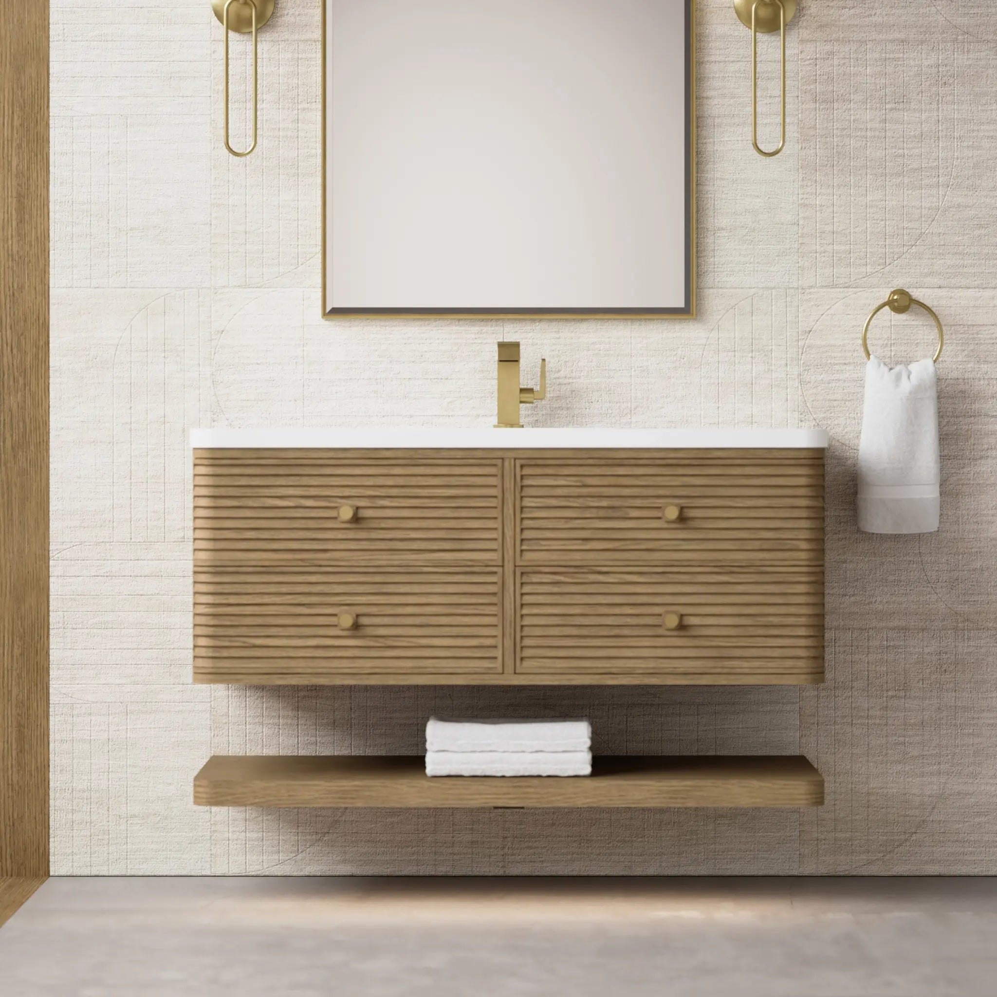48 Allamari Single Vanity In Dune Mist Standard White Zeus Silestone Single Hole 5