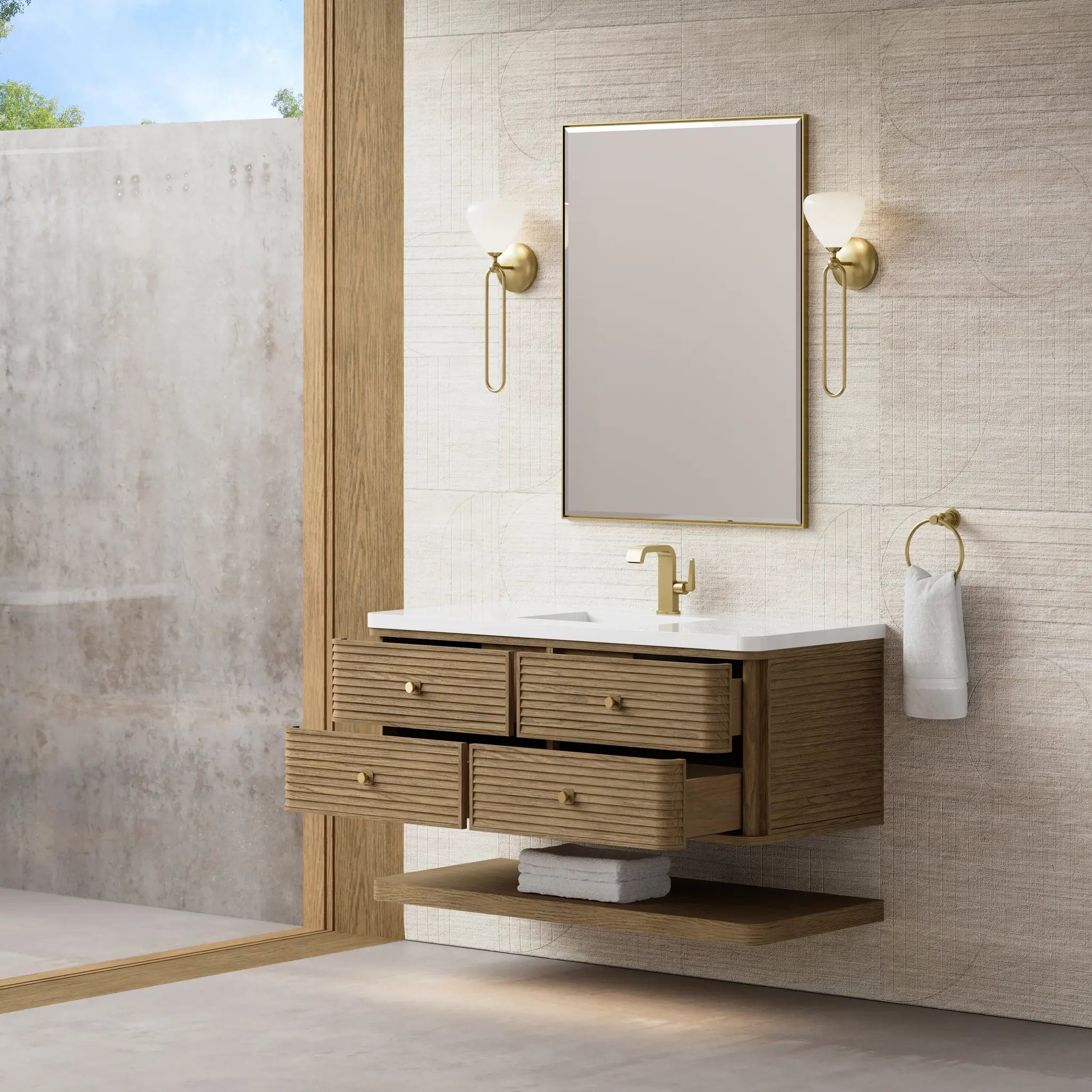 48 Allamari Single Vanity In Dune Mist Standard White Zeus Silestone Single Hole 8