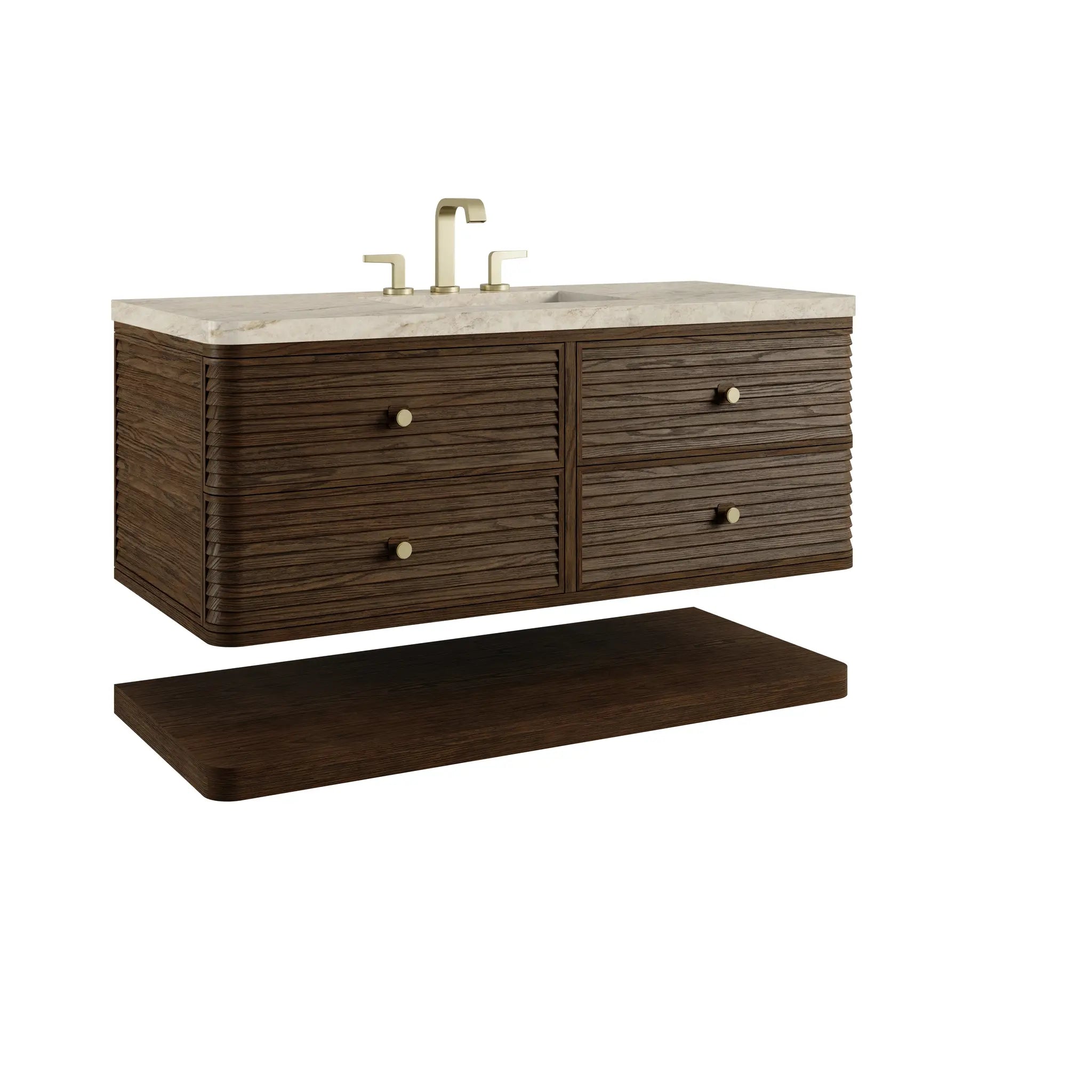 48 Allamari Single Vanity In Sable Power Enabled Tajnar Eclos 8 Widespread 12