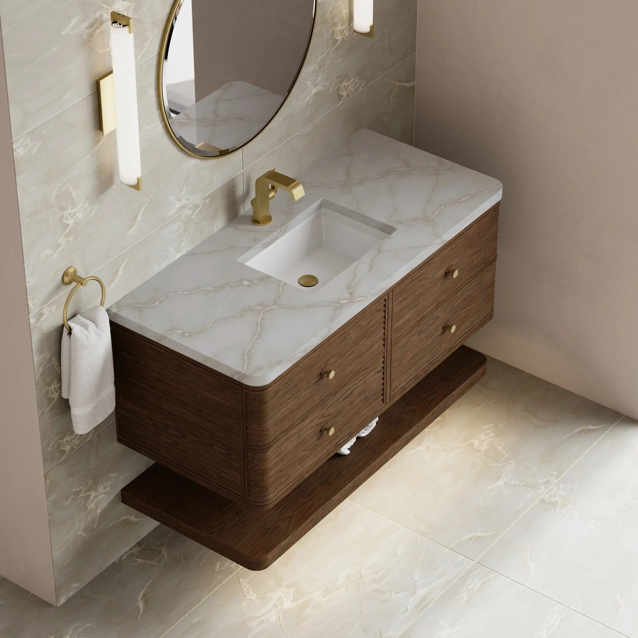 48 Allamari Single Vanity In Sable Standard Victorian Silver Silestone Single Hole 8