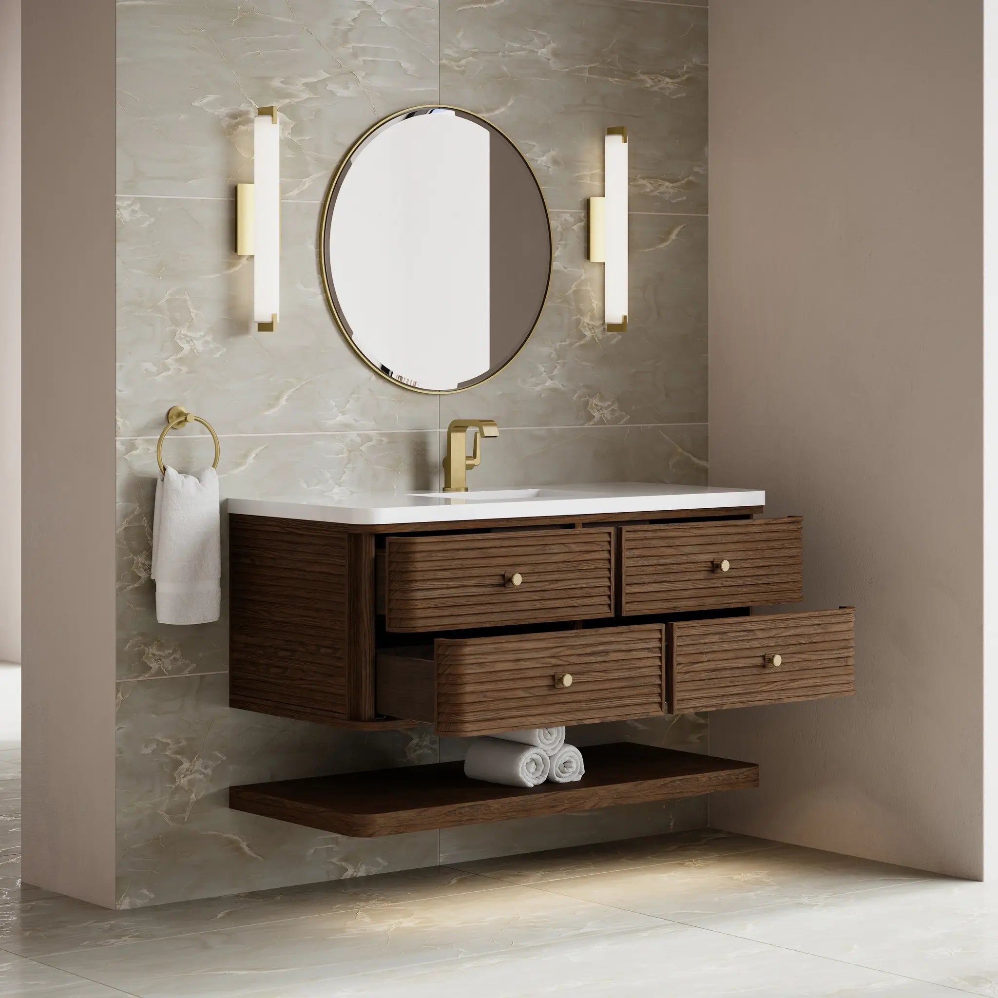 48 Allamari Single Vanity In Sable Standard White Zeus Silestone Single Hole 8