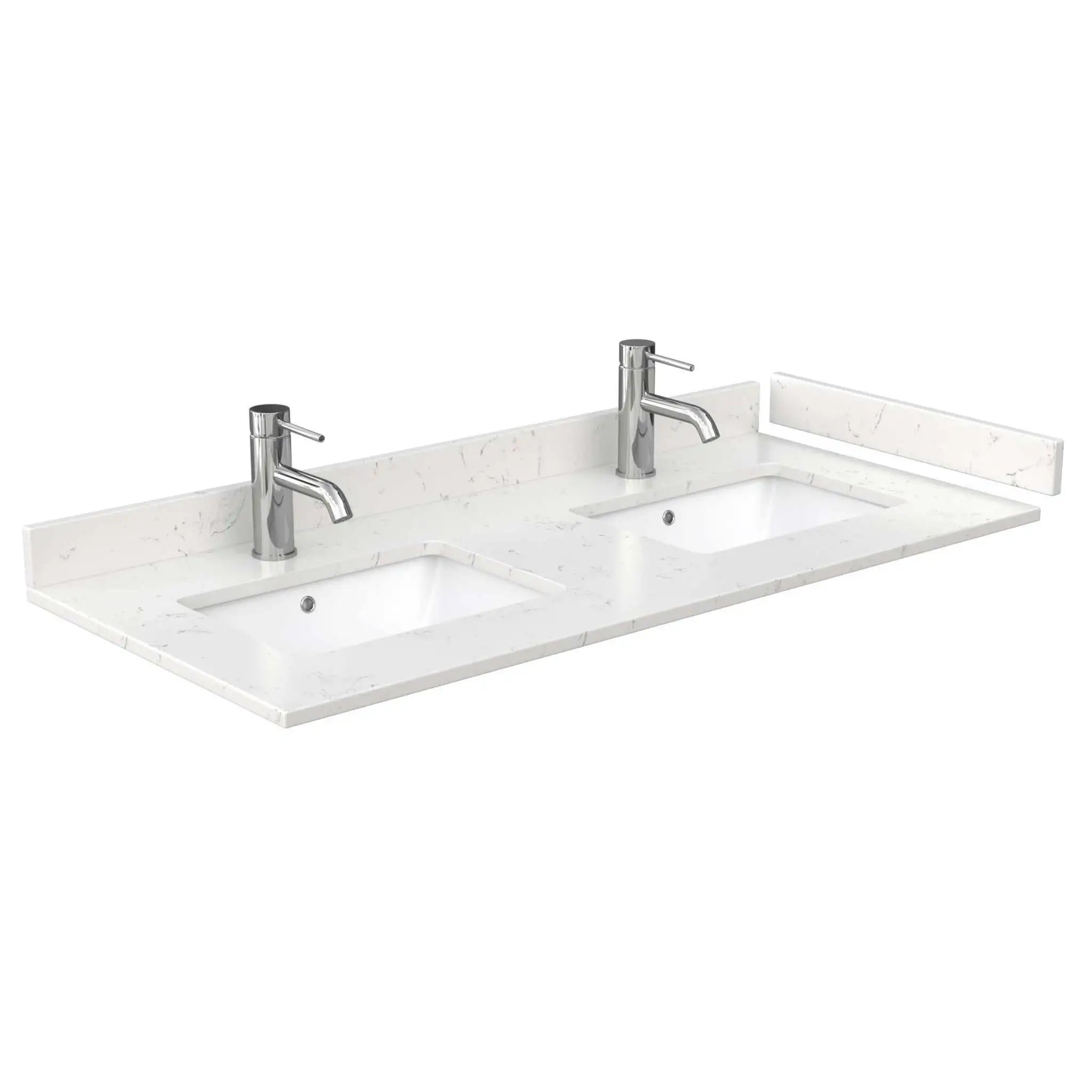 48" Avery Double Bathroom Vanity in Dark Blue with Polished Chrome Trim & 46" Mirror by Wyndham