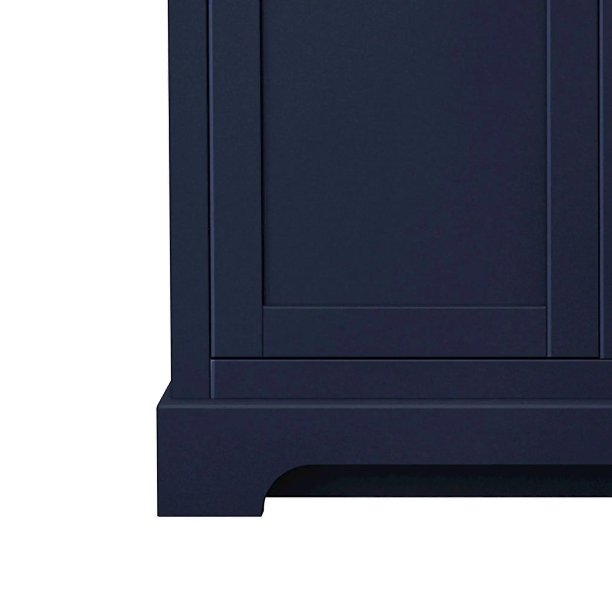 48" Avery Double Bathroom Vanity in Dark Blue with Polished Chrome Trim by Wyndham