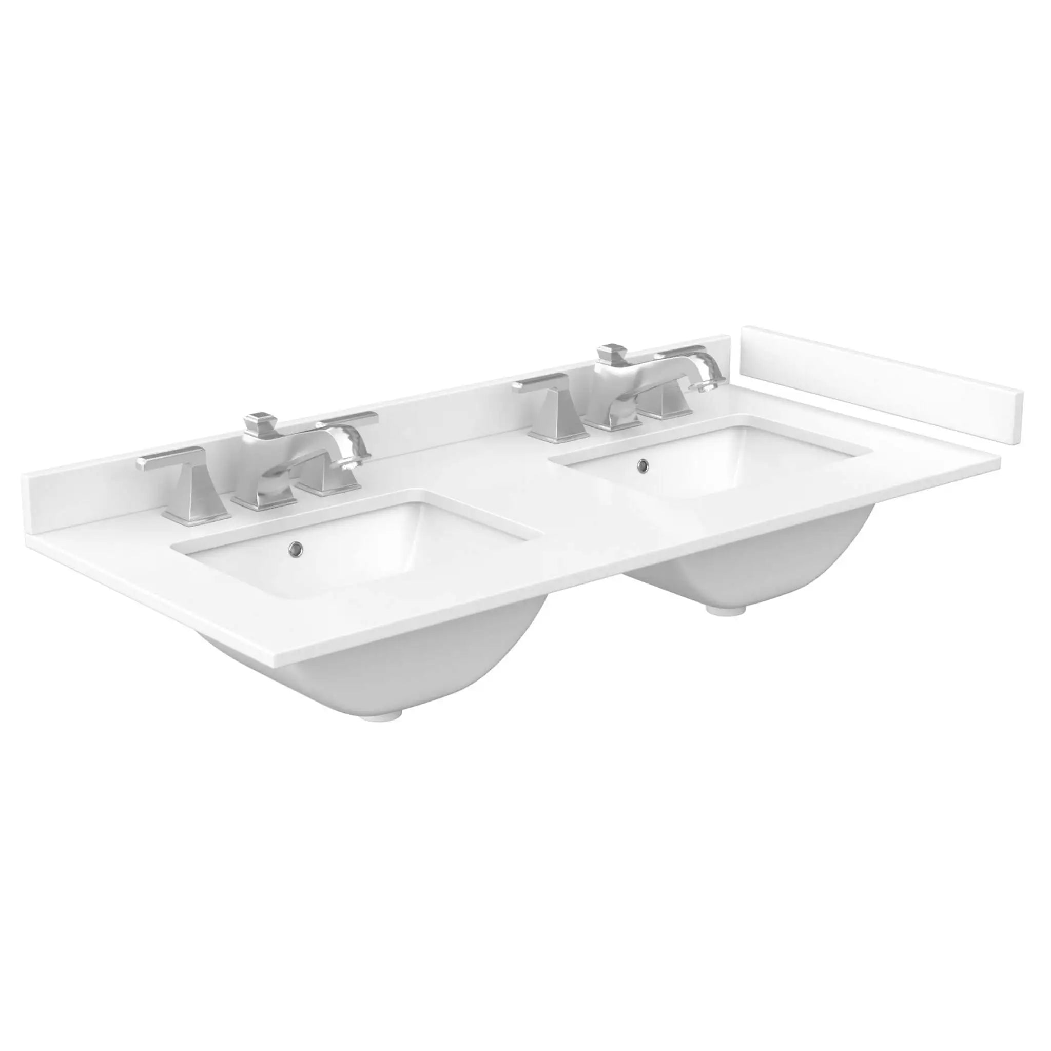 48" Beckett Double Bathroom Vanity in Dark Gray with Matte Black Trim by Wyndham