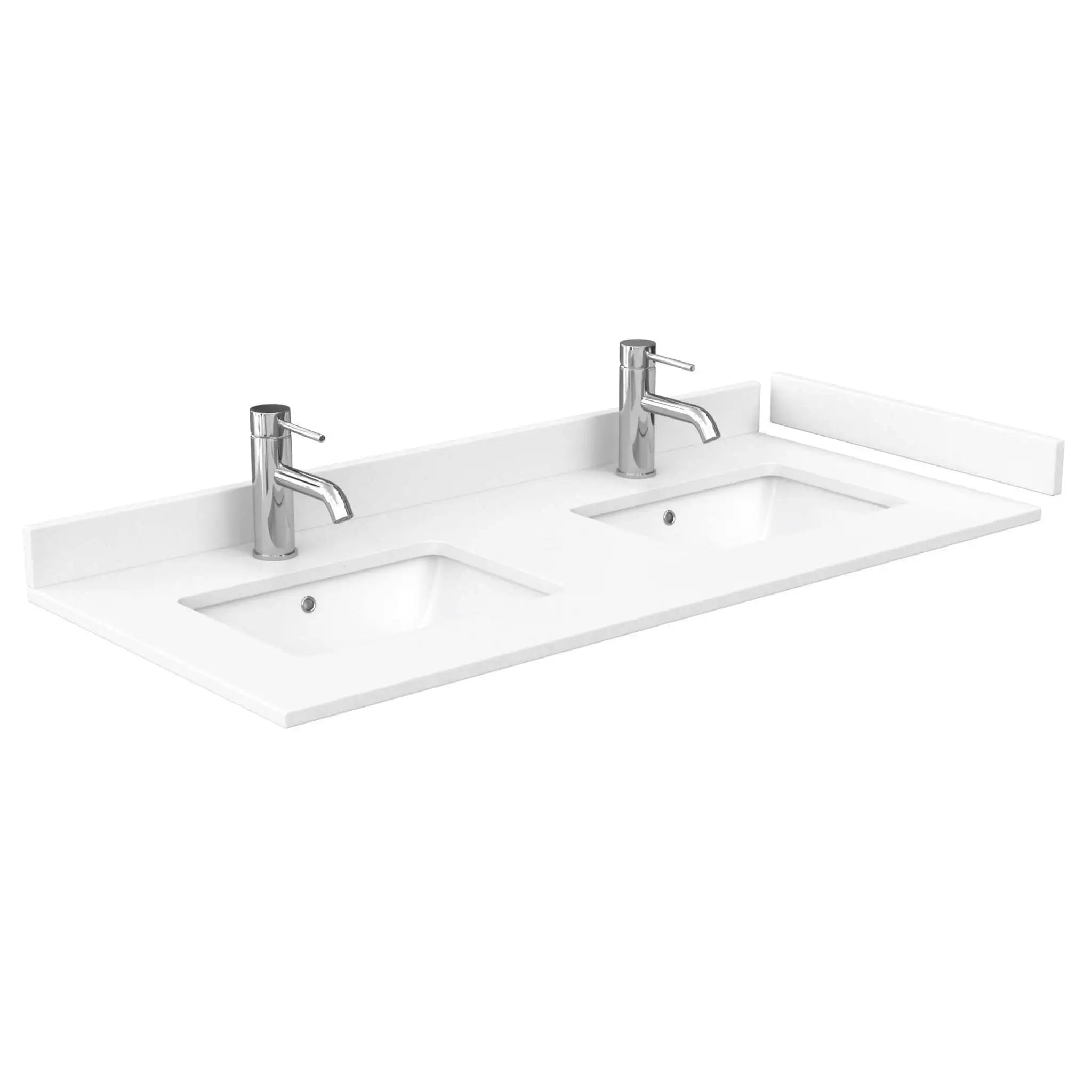 48" Beckett Double Bathroom Vanity in Whitewashed Oak with Brushed Nickel Trim by Wyndham