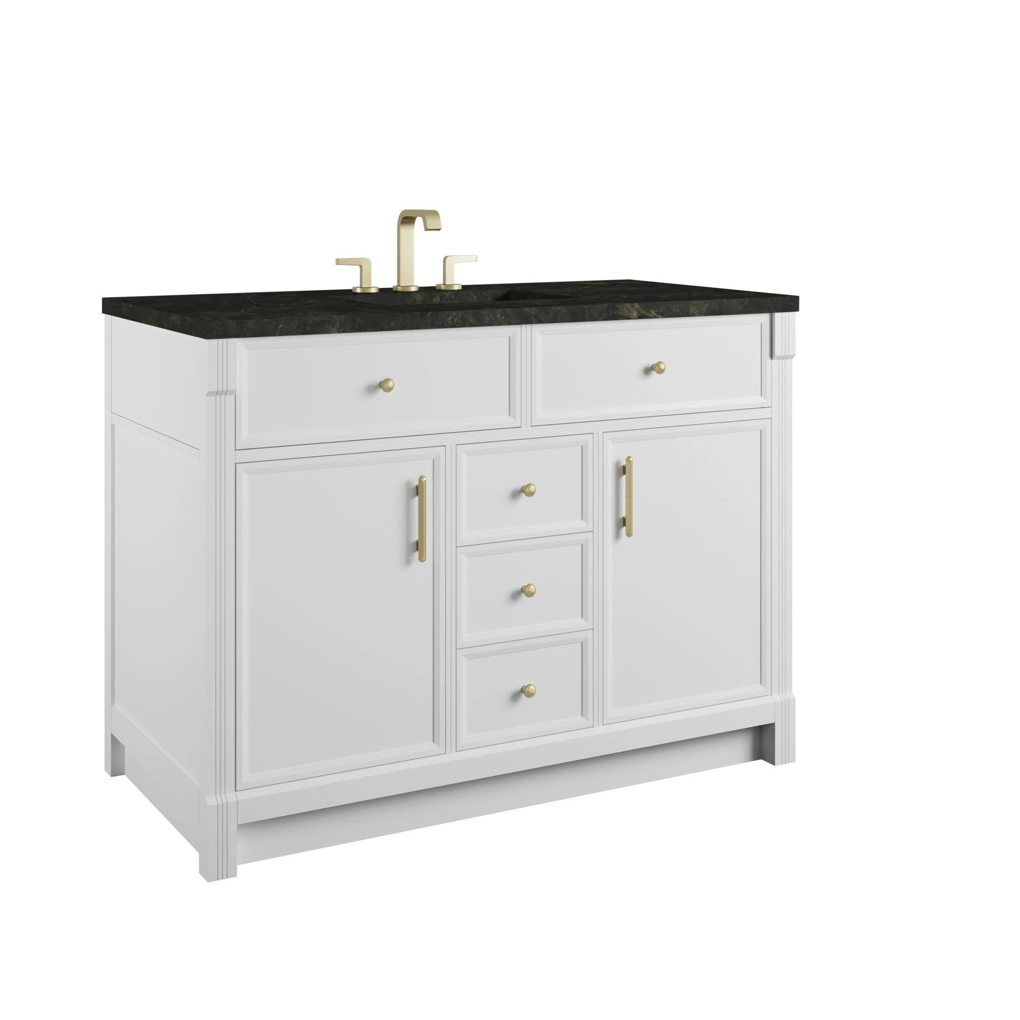 48" Bellshire Single Vanity in Bright White by James Martin Vanities-Phantome Eclos 9