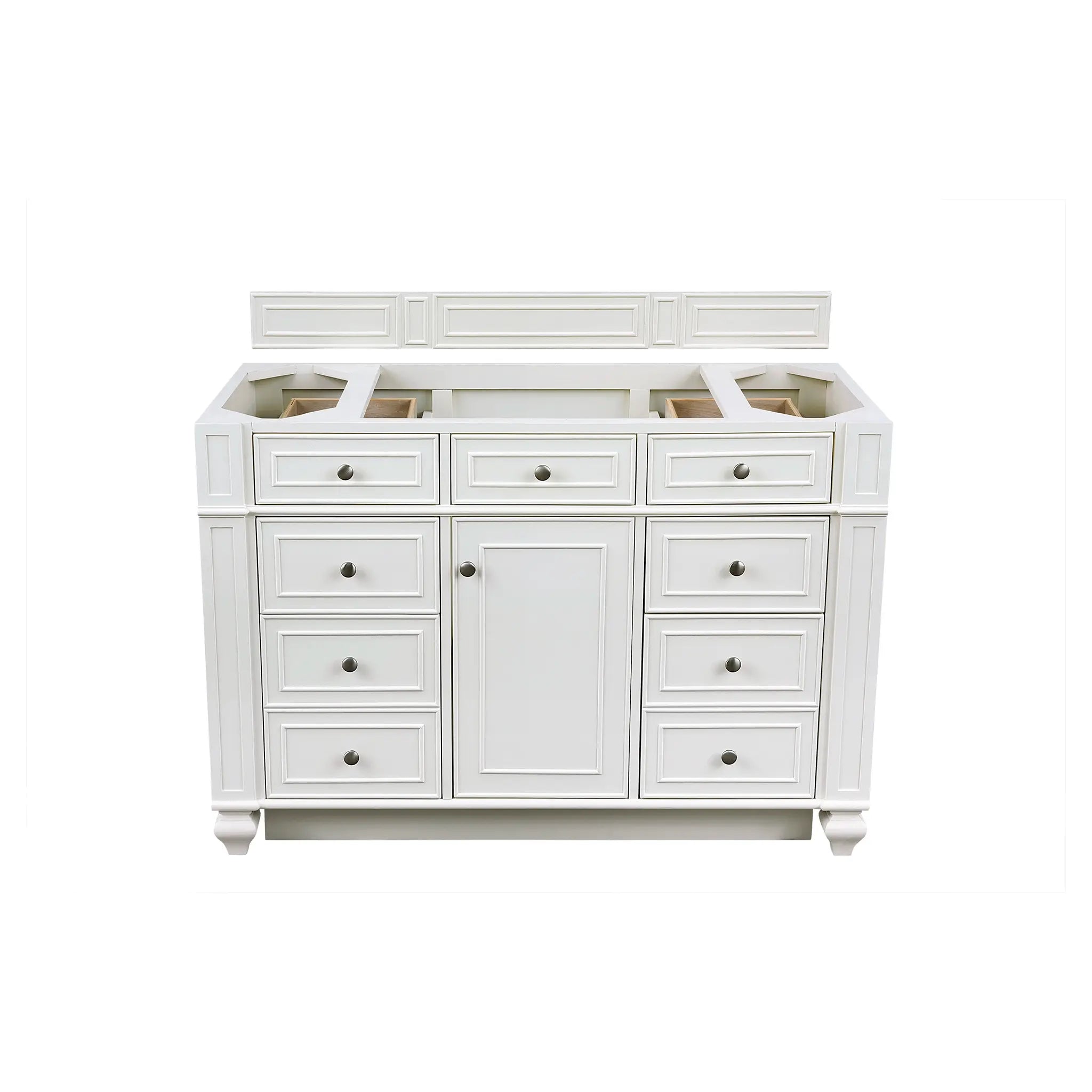 48 Bristol Single Vanity In Bright White Standard Cabinet Only No Top 1