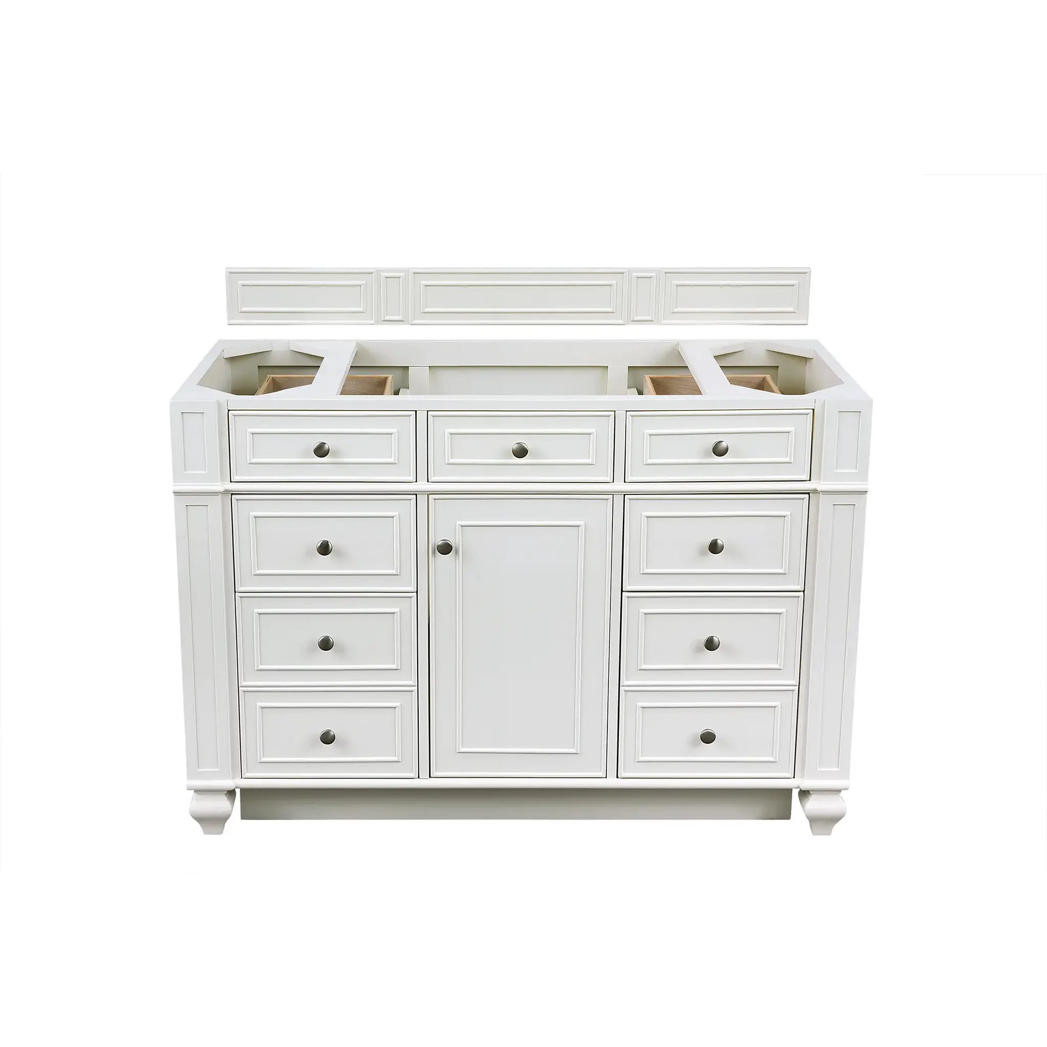 48" Bristol Single Vanity in Bright White w/FreePower Wireless Charger by James Martin Vanities