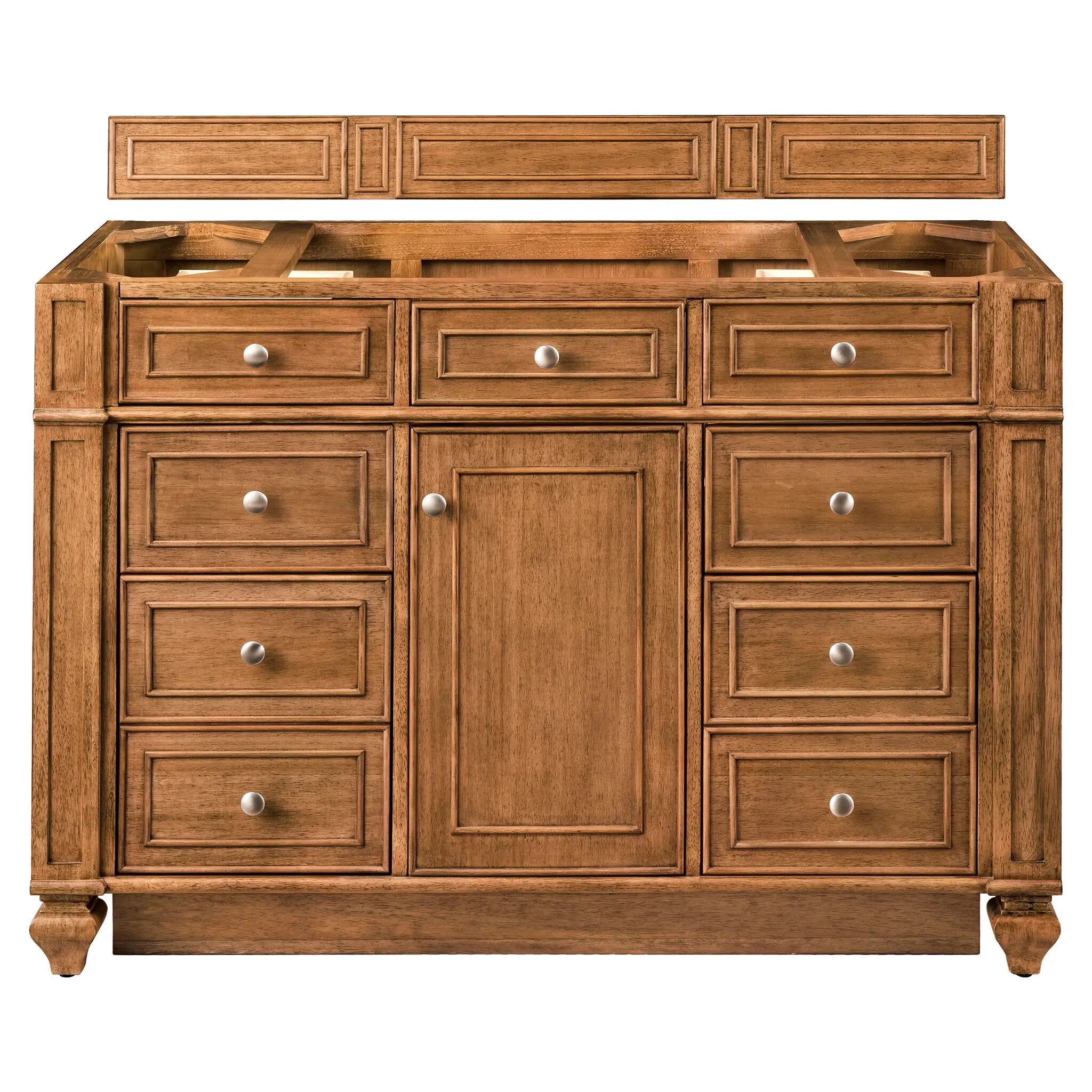 48 Bristol Single Vanity In Saddle Brown Standard Cabinet Only No Top 1