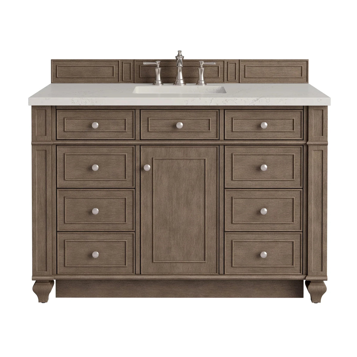 48" Bristol Single Vanity in Whitewashed Walnut by James Martin Vanities