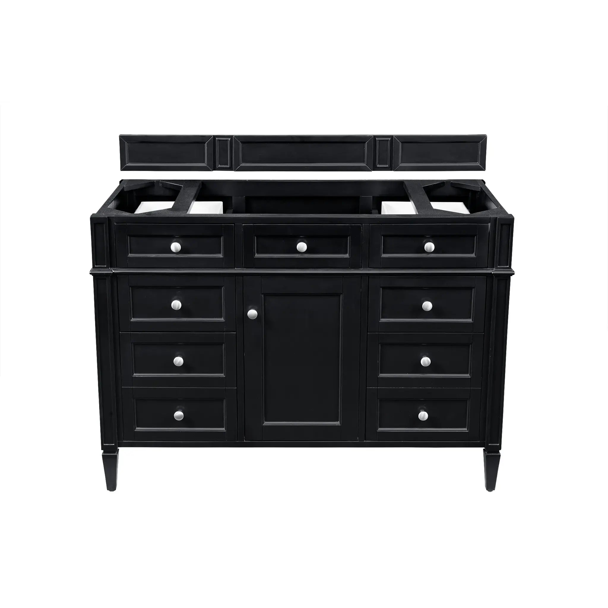 48" Brittany Single Vanity in Black Onyx w/FreePower Wireless Charger-Cabinet Only-Not Available image