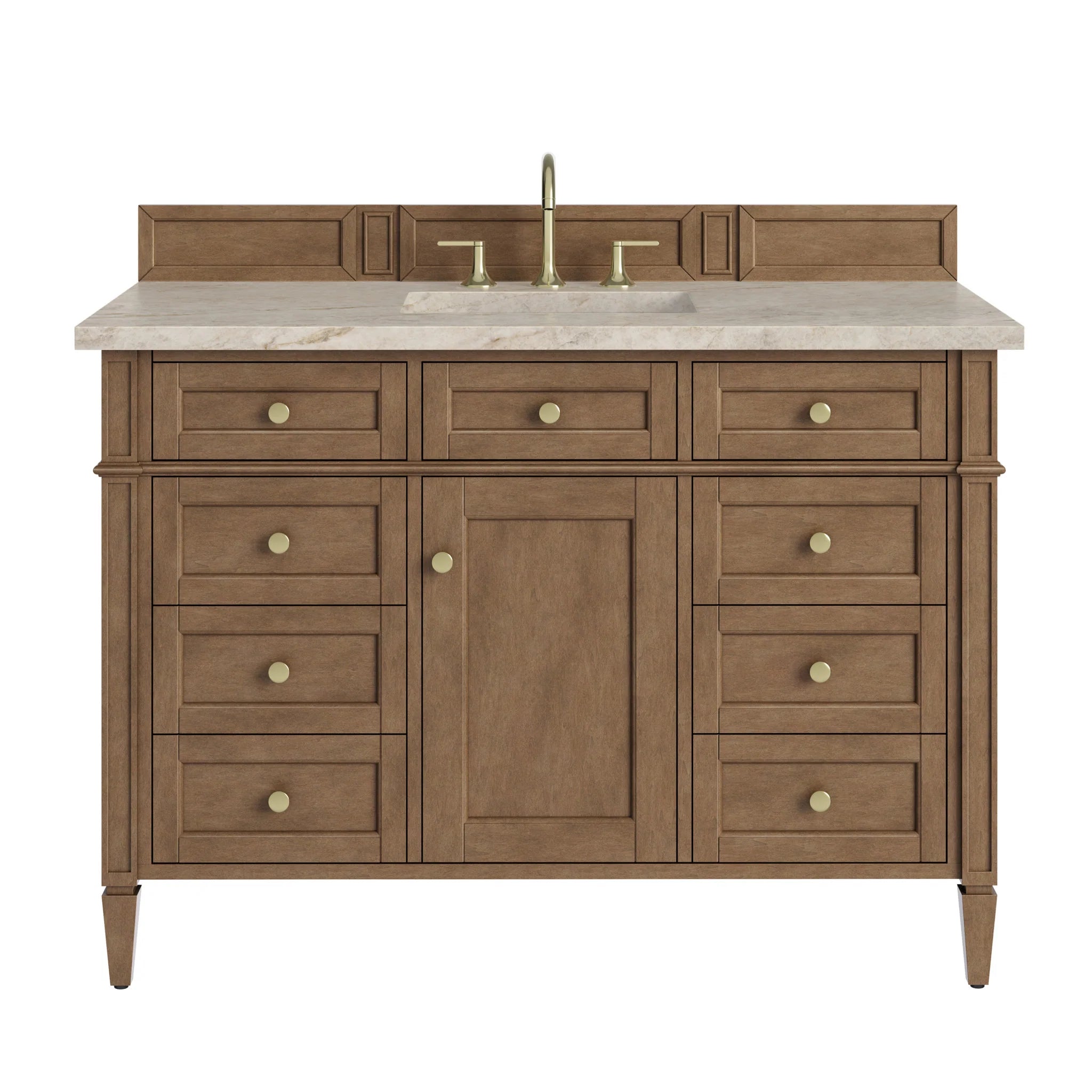 48" Brittany Single Vanity in Pecan by James Martin Vanities-Tajnar Eclos