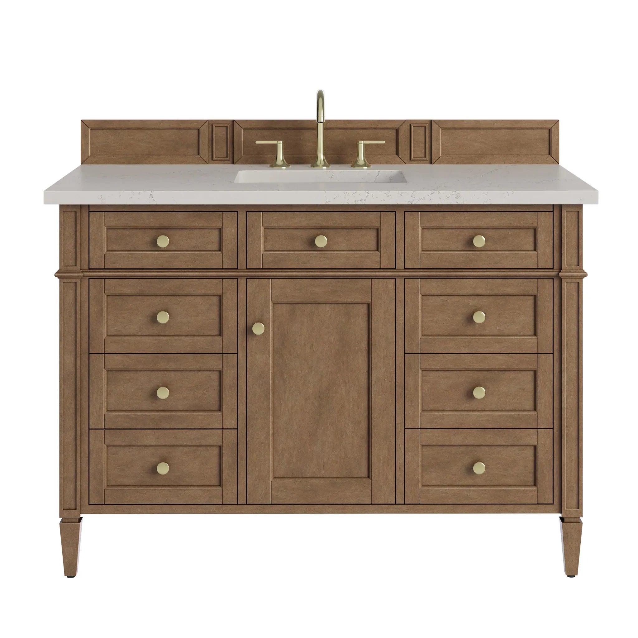48" Brittany Single Vanity in Pecan by James Martin Vanities - AURA Modern Home