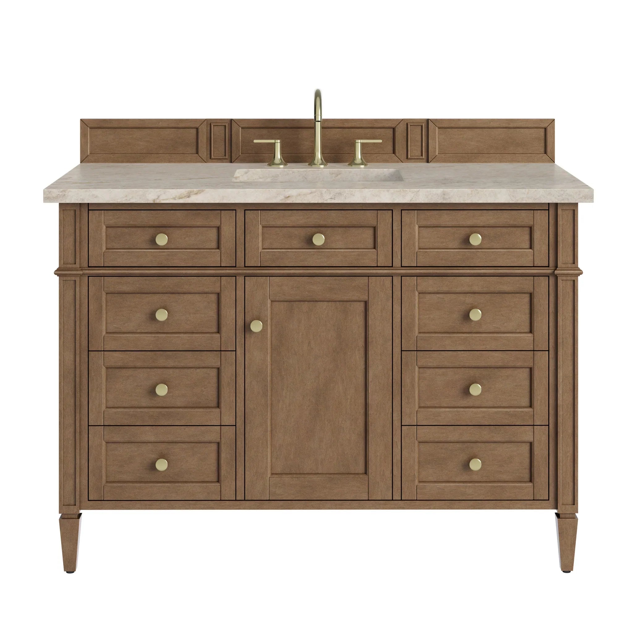 48" Brittany Single Vanity in Pecan by James Martin Vanities - AURA Modern Home