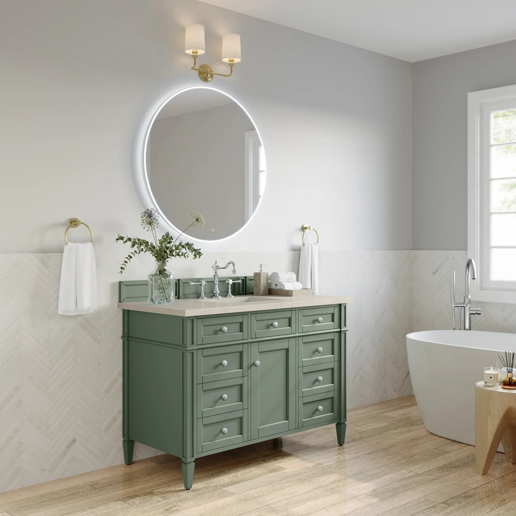 48-brittany-single-vanity-in-smokey-celadon-w-freepower-wireless-charger-by-james-martin-vanities-siberian-silestone image 5