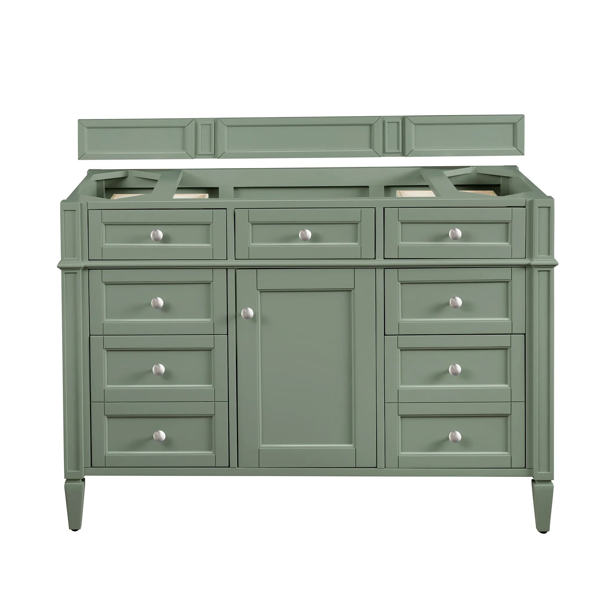 48" Brittany Single Vanity in Smokey Celadon w/FreePower Wireless Charger-Cabinet Only-Not Available image