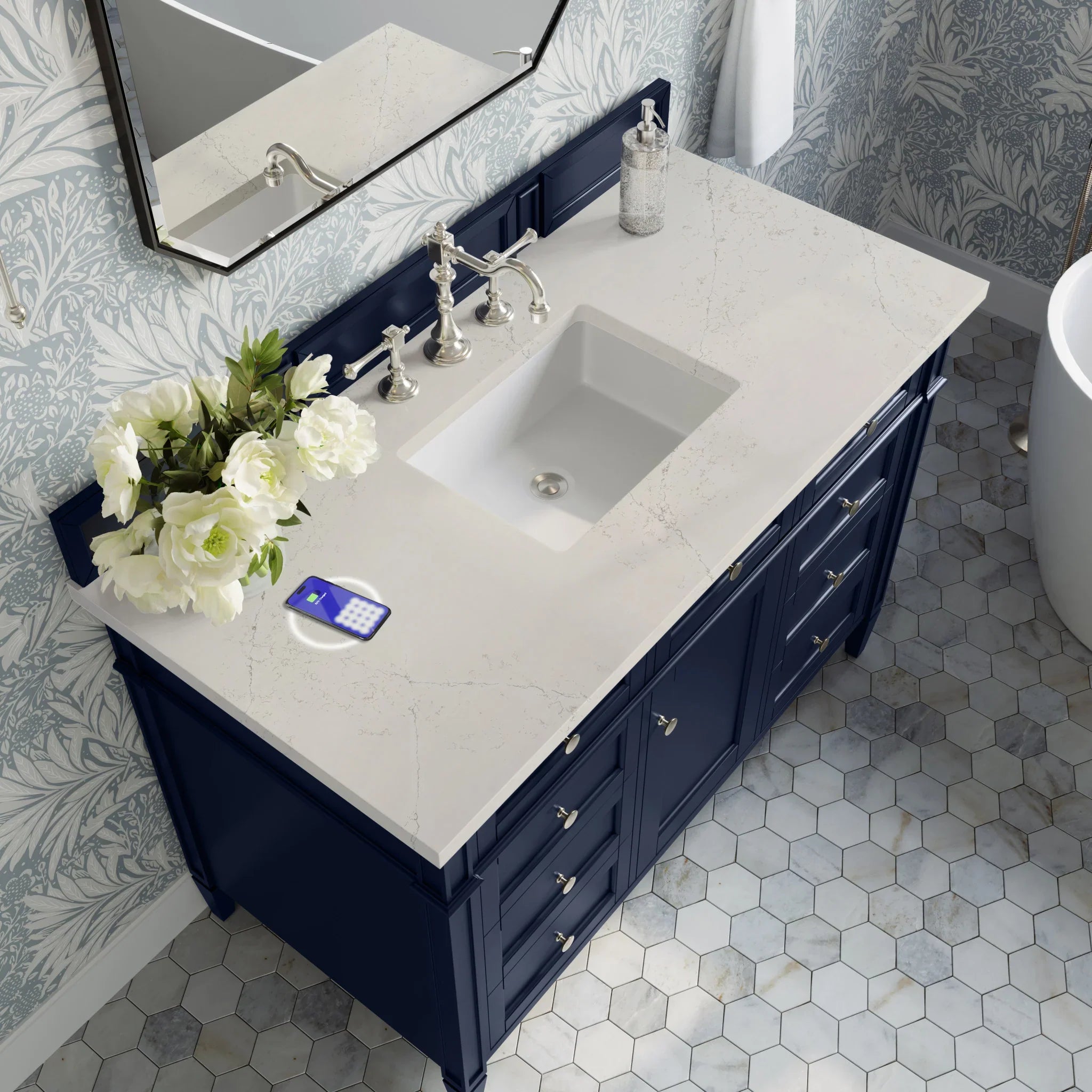 48-brittany-single-vanity-in-victory-blue-w-freepower-wireless-charger-by-james-martin-vanities-siberian-silestone image 7
