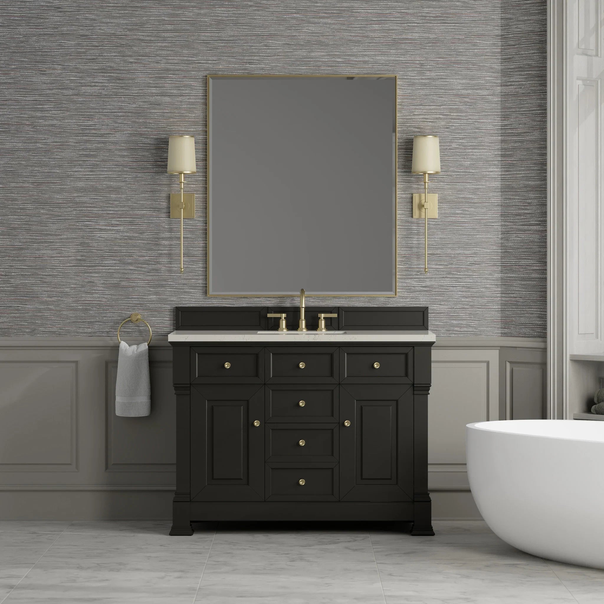 48-brookfield-single-vanity-in-black-onyx-w-freepower-wireless-charger-by-james-martin-vanities-siberian-silestone image 8