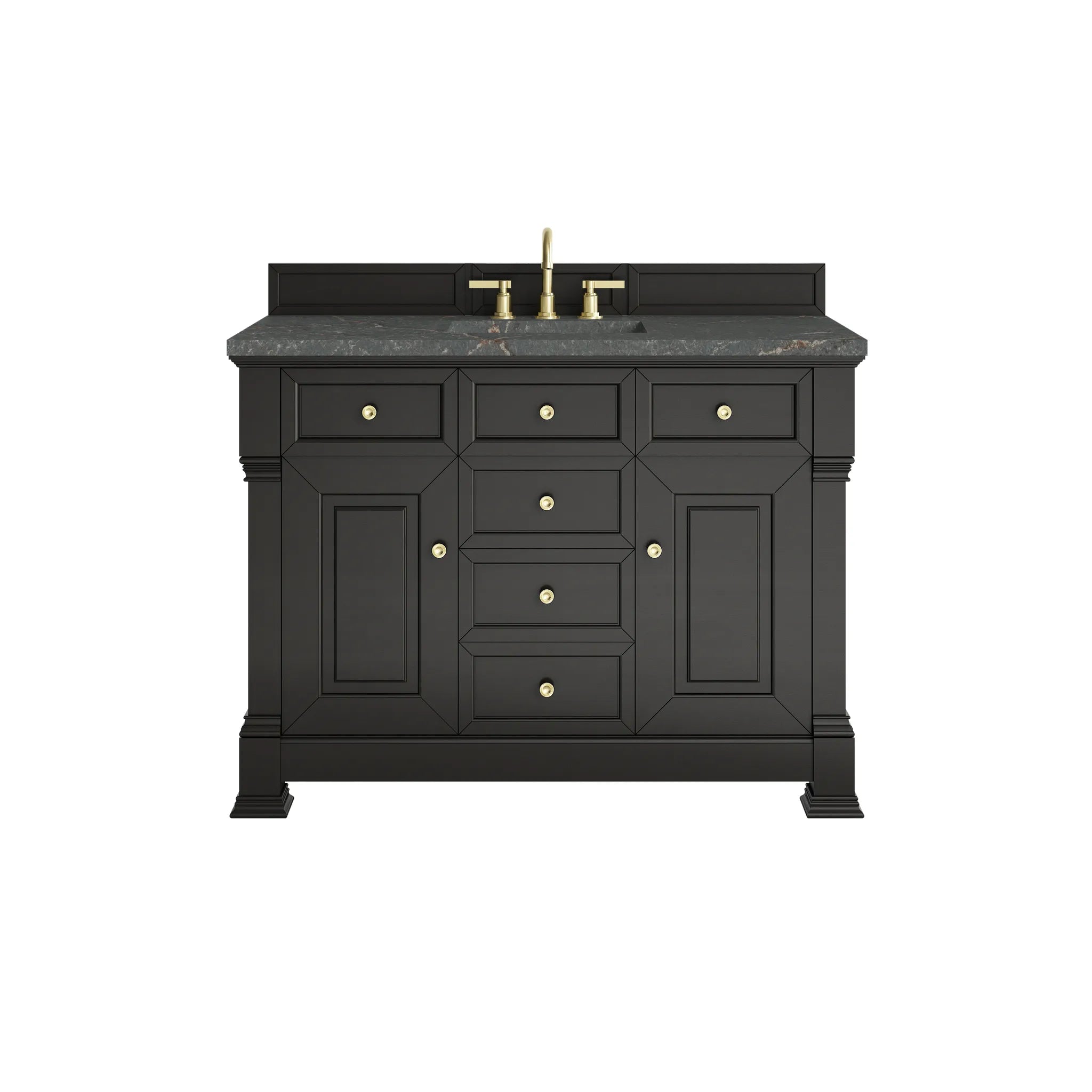 48" Brookfield Single Vanity in Black Onyx by James Martin Vanities