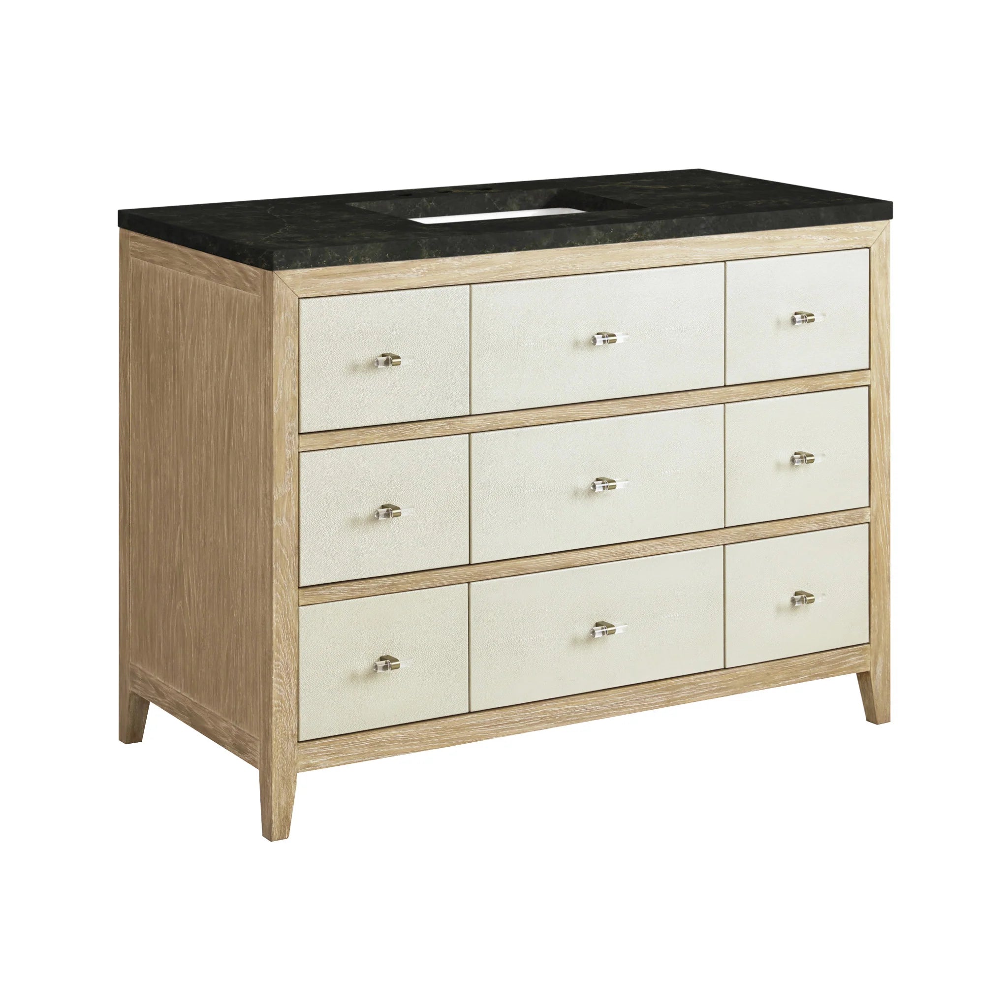 48-celeste-single-vanity-in-sunwashed-oak-with-embossed-shagreen-by-james-martin-vanities-phantome-eclos-zero-silica image 4