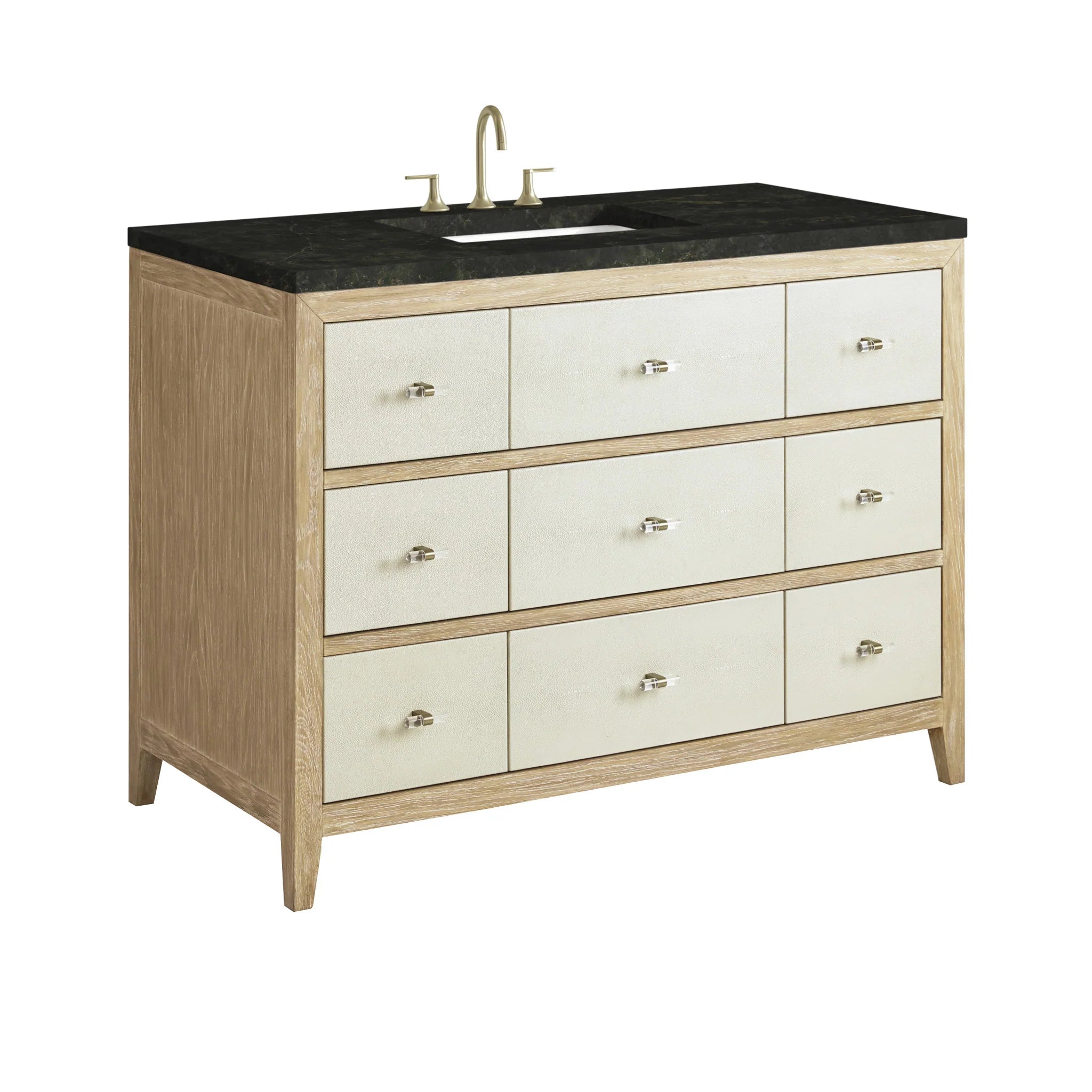 48-celeste-single-vanity-in-sunwashed-oak-with-embossed-shagreen-by-james-martin-vanities-phantome-eclos-zero-silica image 5