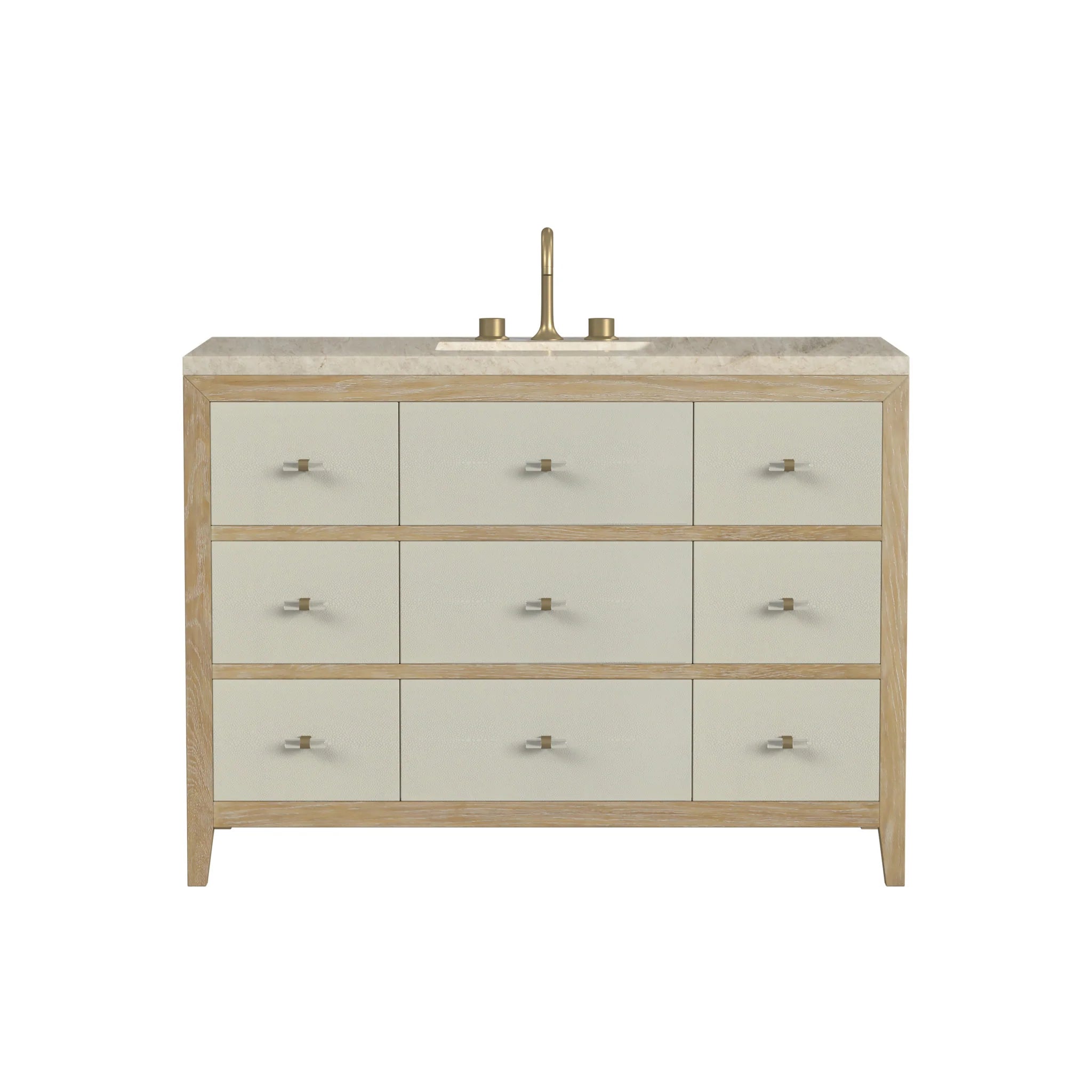 48-celeste-single-vanity-in-sunwashed-oak-with-embossed-shagreen-by-james-martin-vanities-tajnar-eclos-zero-silica image
