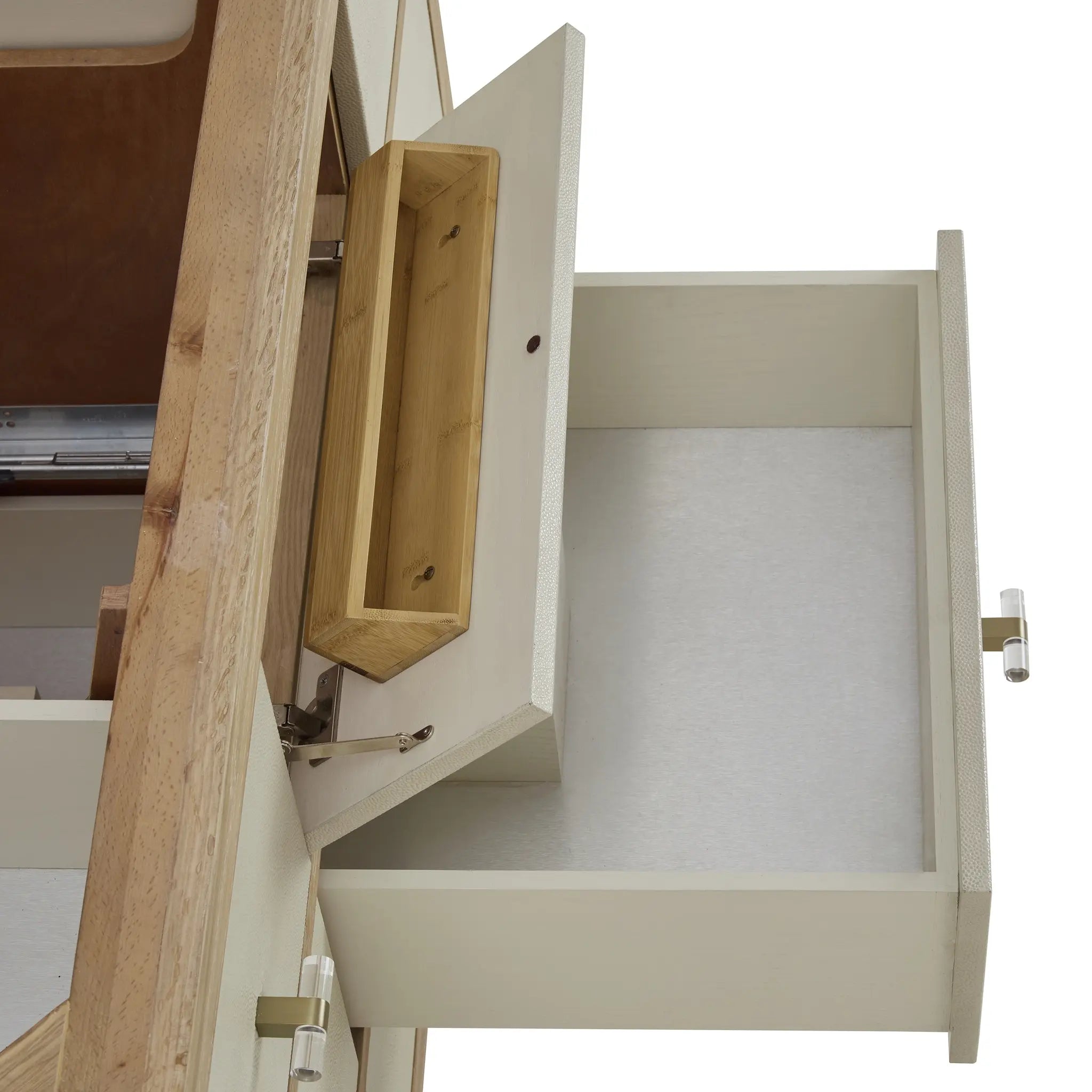 48 Celeste Single Vanity In Sunwashed Oak With Embossed Shagreen Standard Phantome Eclos 8 Widespread 16
