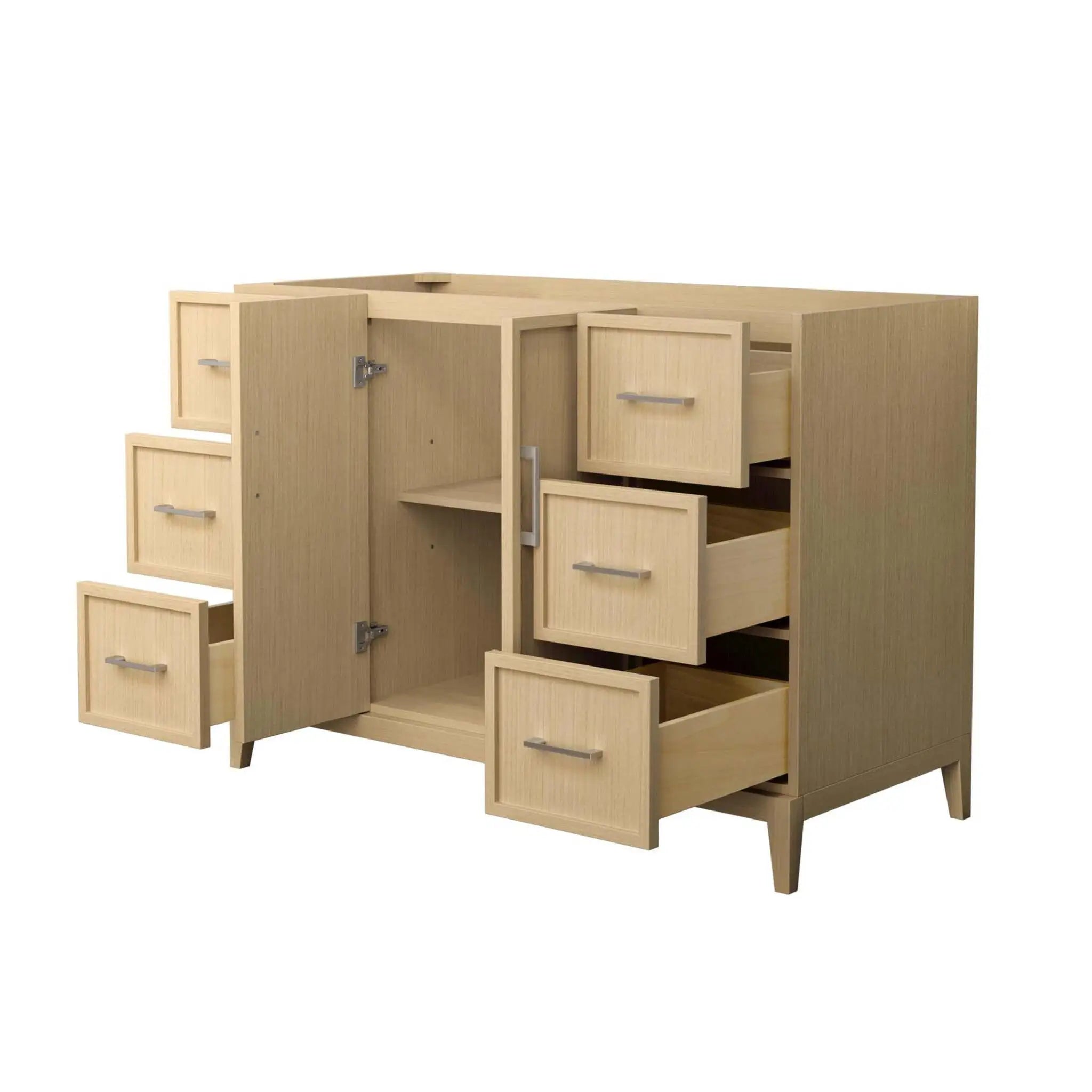 48" Elan Single Bathroom Vanity in White Oak with Brushed Nickel Trim by Wyndham