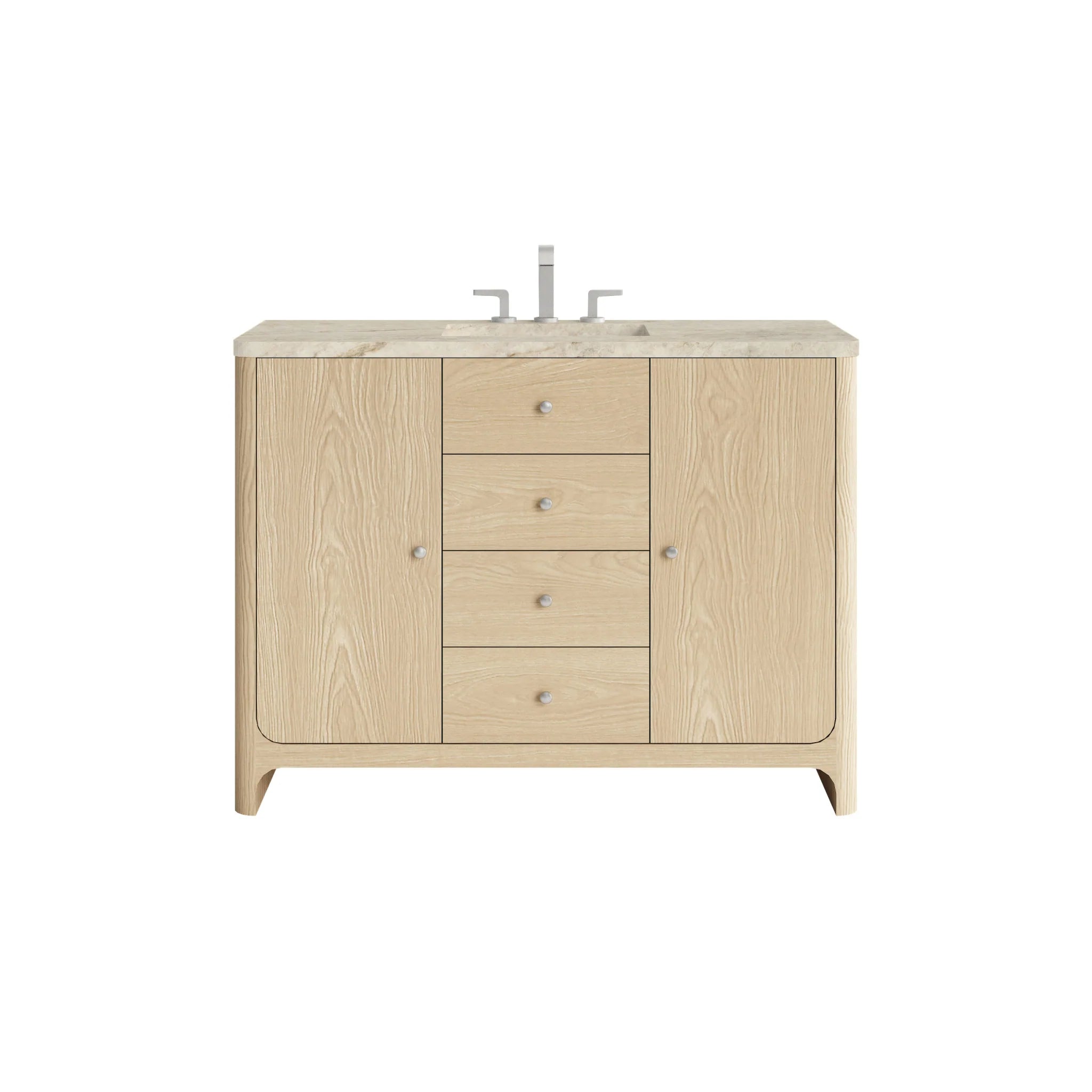 48-gracyn-single-vanity-in-coastal-driftwood-in-w-3-cm-victorian-silver-silestone-top-w-freepower-wireless-charger-by-james-martin-vanities-d125-v48-csd-fvsl-tajnar-eclos-zero-silica image
