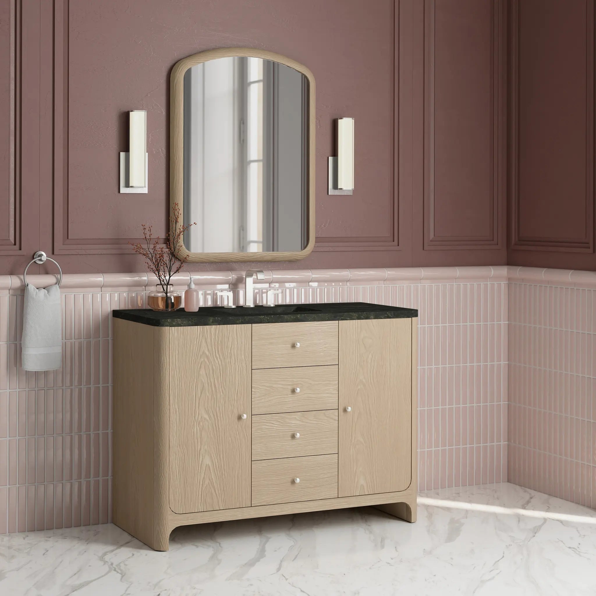 48 Gracyn Single Vanity In Coastal Driftwood Standard Phantome Eclos 8 Widespread 3