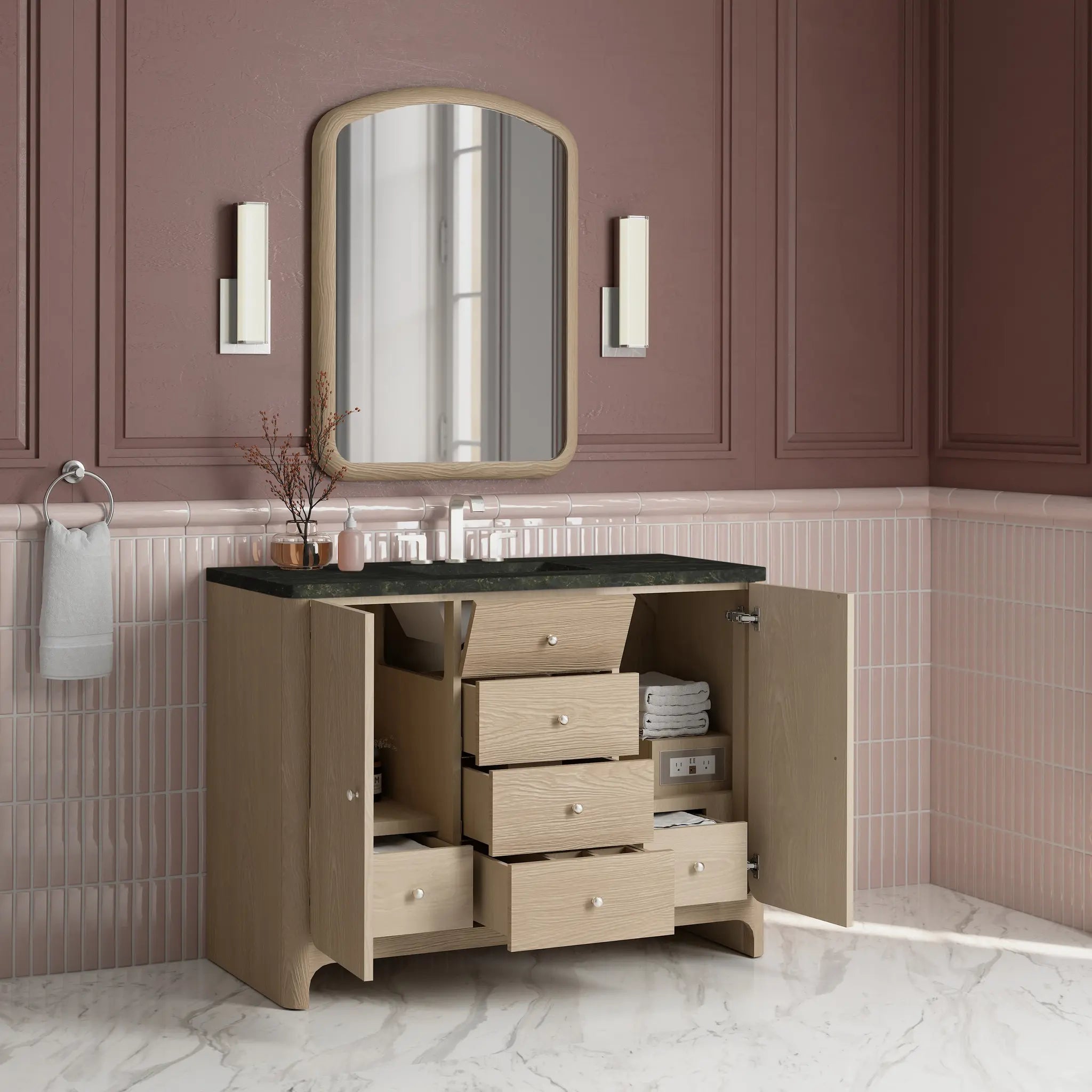 48 Gracyn Single Vanity In Coastal Driftwood Standard Phantome Eclos 8 Widespread 4