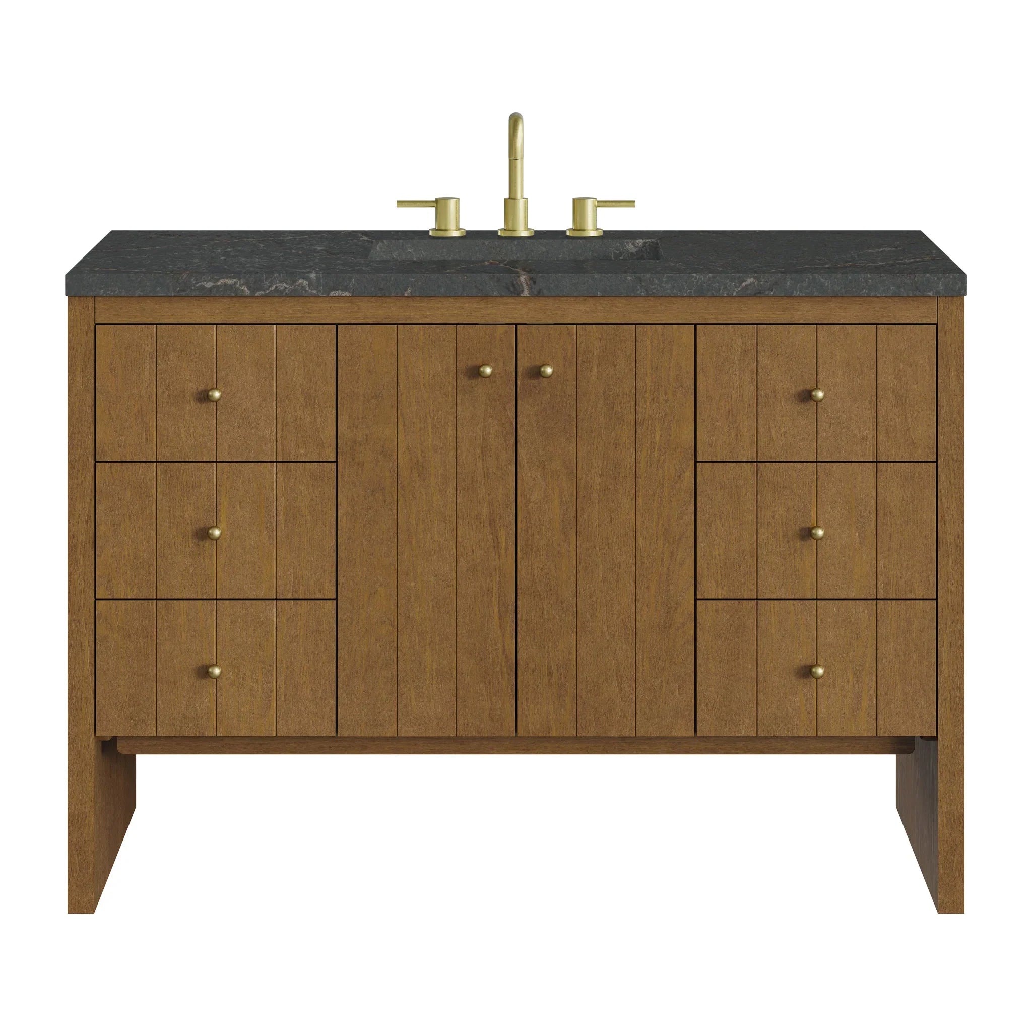 48" Hudson Single Vanity in Honey Oak by James Martin Vanities - AURA Modern Home