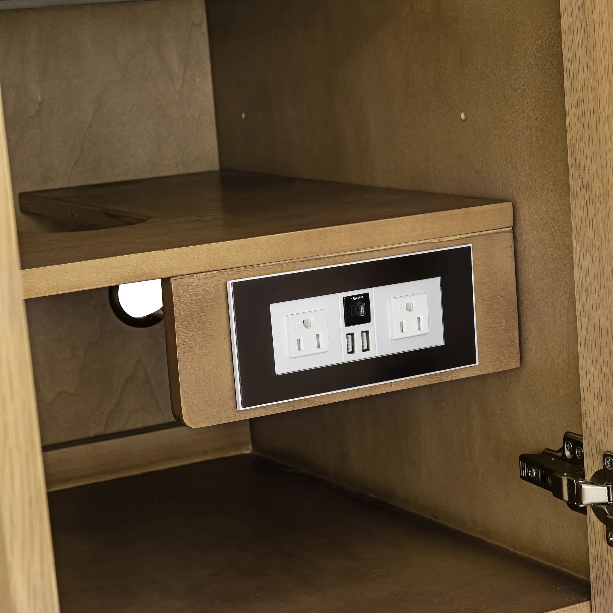 48" Hudson Single Vanity in Light Natural Oak-Cabinet Only-Not Available image 5