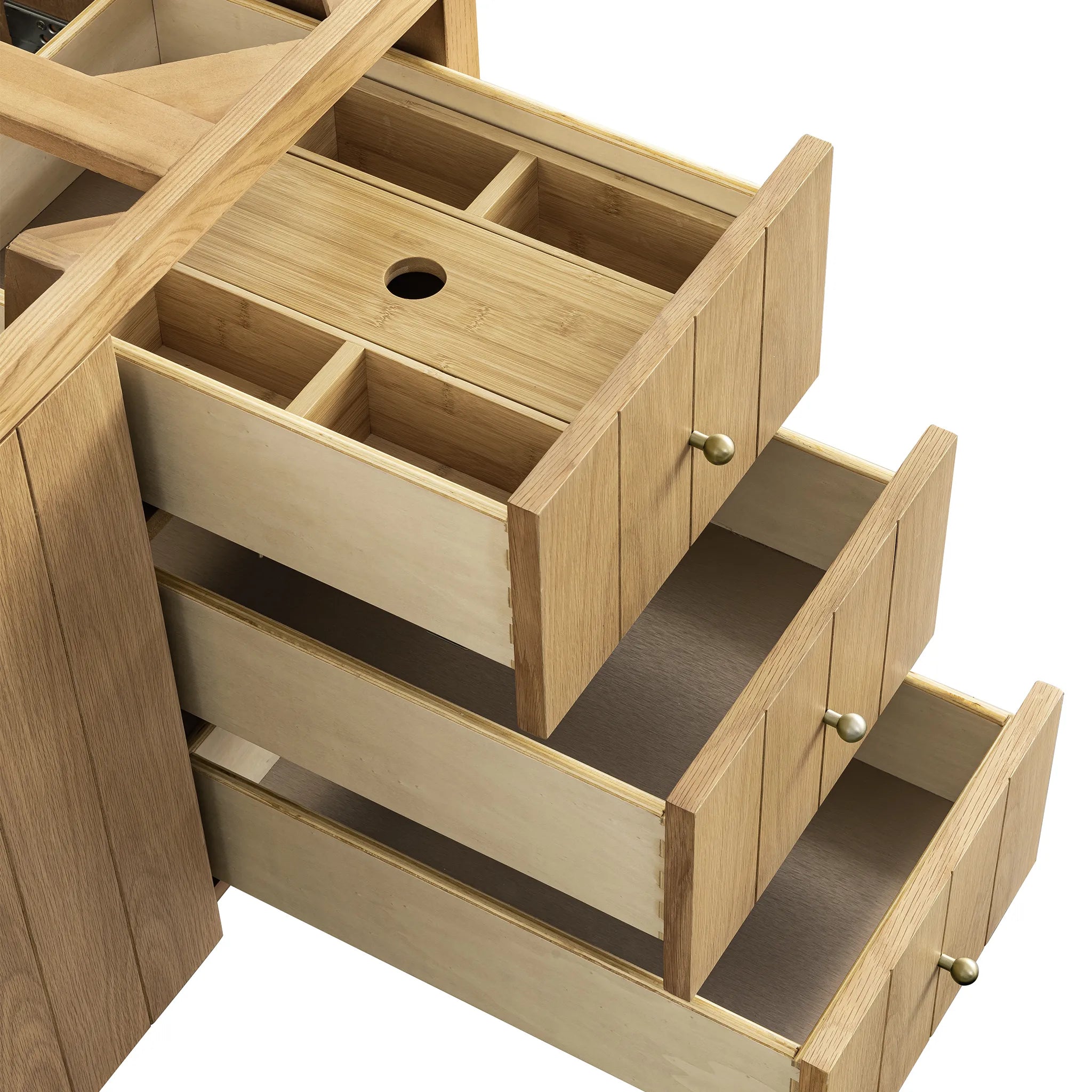 48" Hudson Single Vanity in Light Natural Oak-Cabinet Only-Not Available image 6