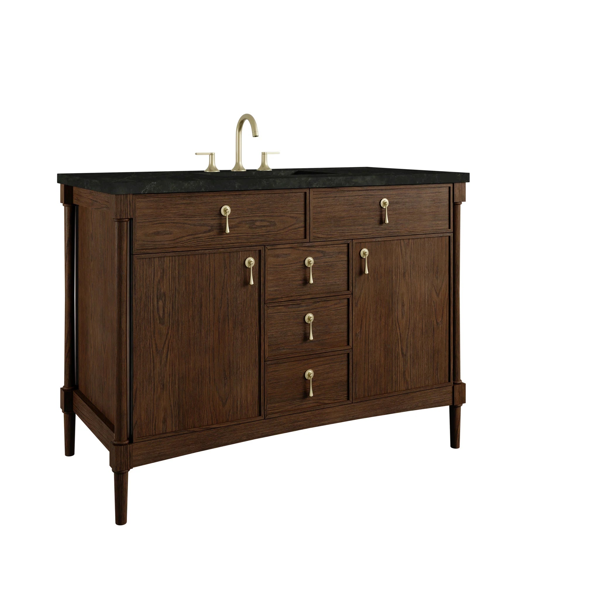 48" Kinnsden Single Vanity in Sable Oak by James Martin Vanities-Phantome Eclos 9