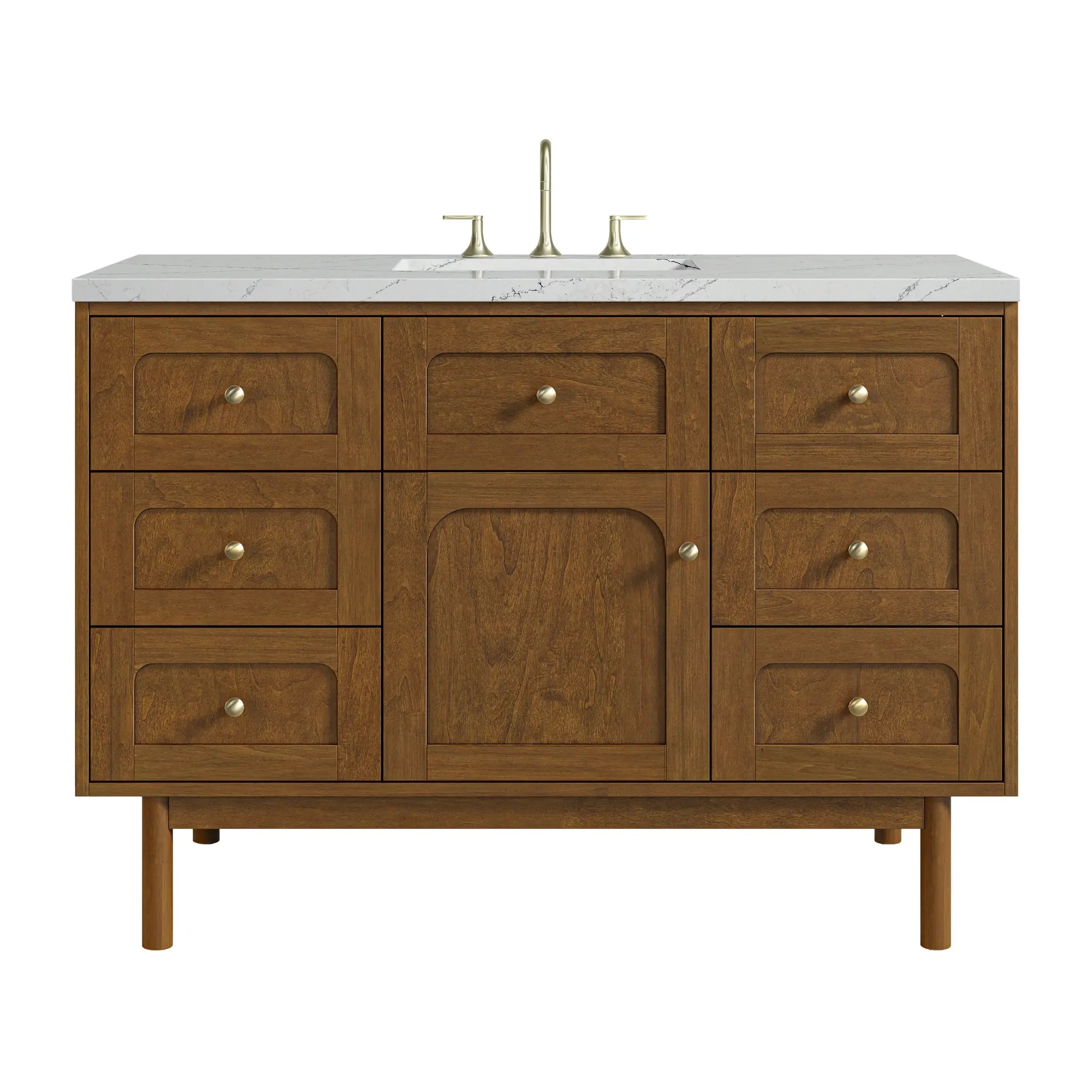 48" Laurent Single Vanity in Honey Oak by James Martin Vanities