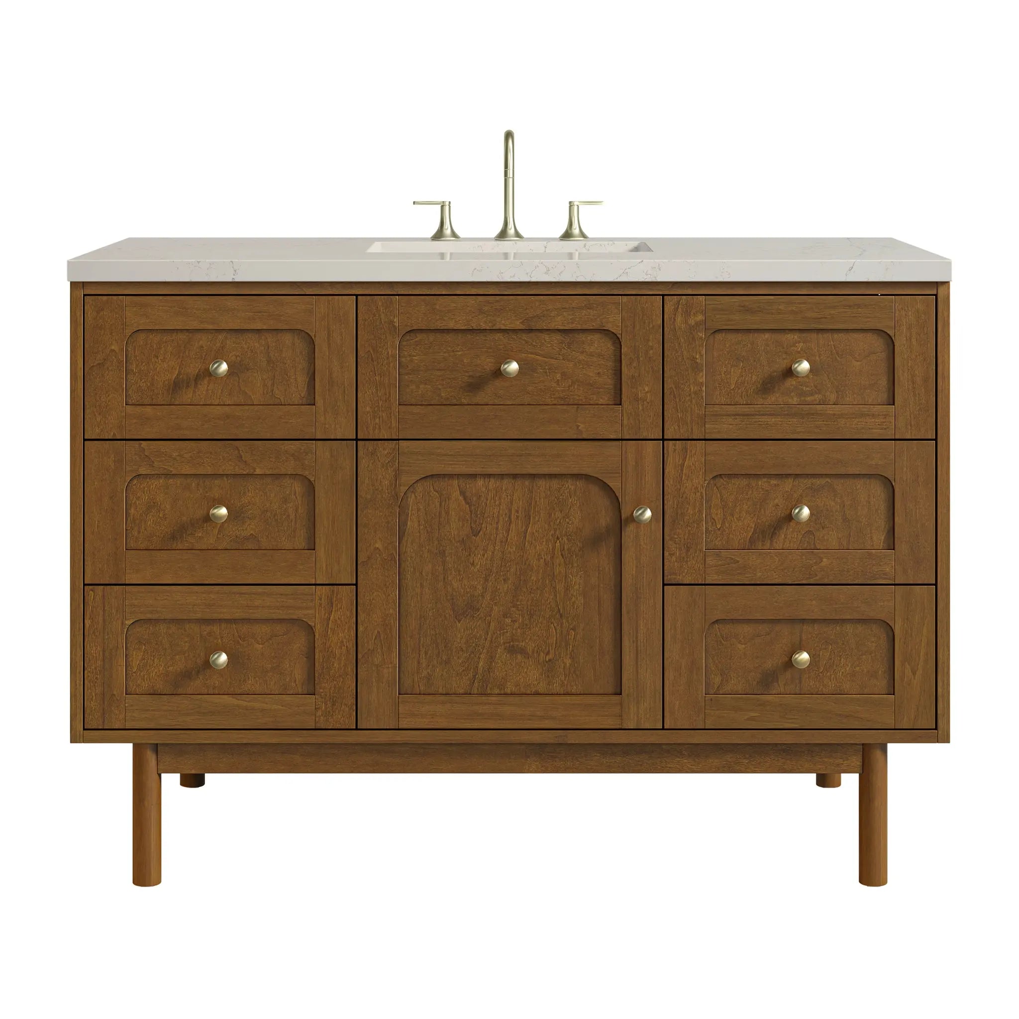 48" Laurent Single Vanity in Honey Oak by James Martin Vanities