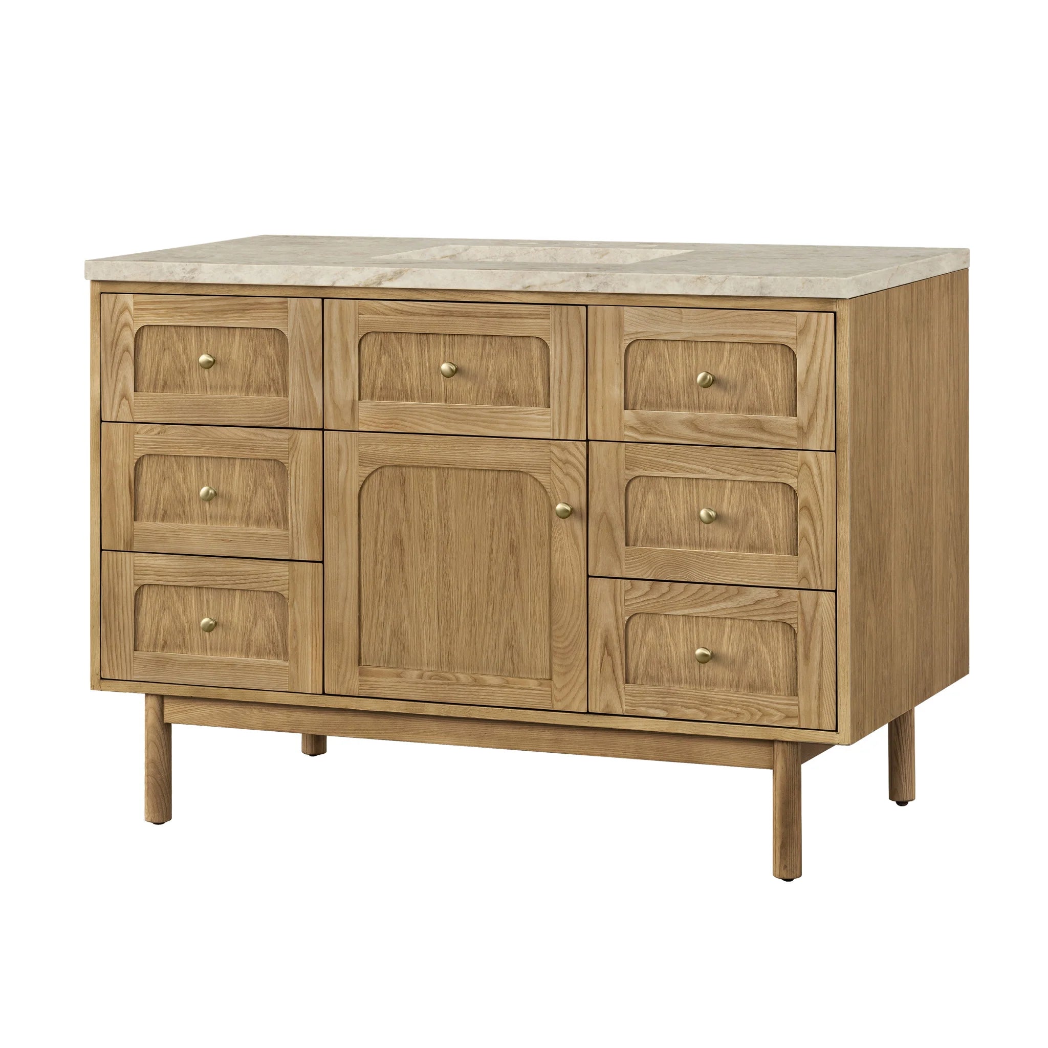 48-laurent-single-vanity-in-light-natural-oak-by-james-martin-vanities-tajnar-eclos-zero-silica image 9