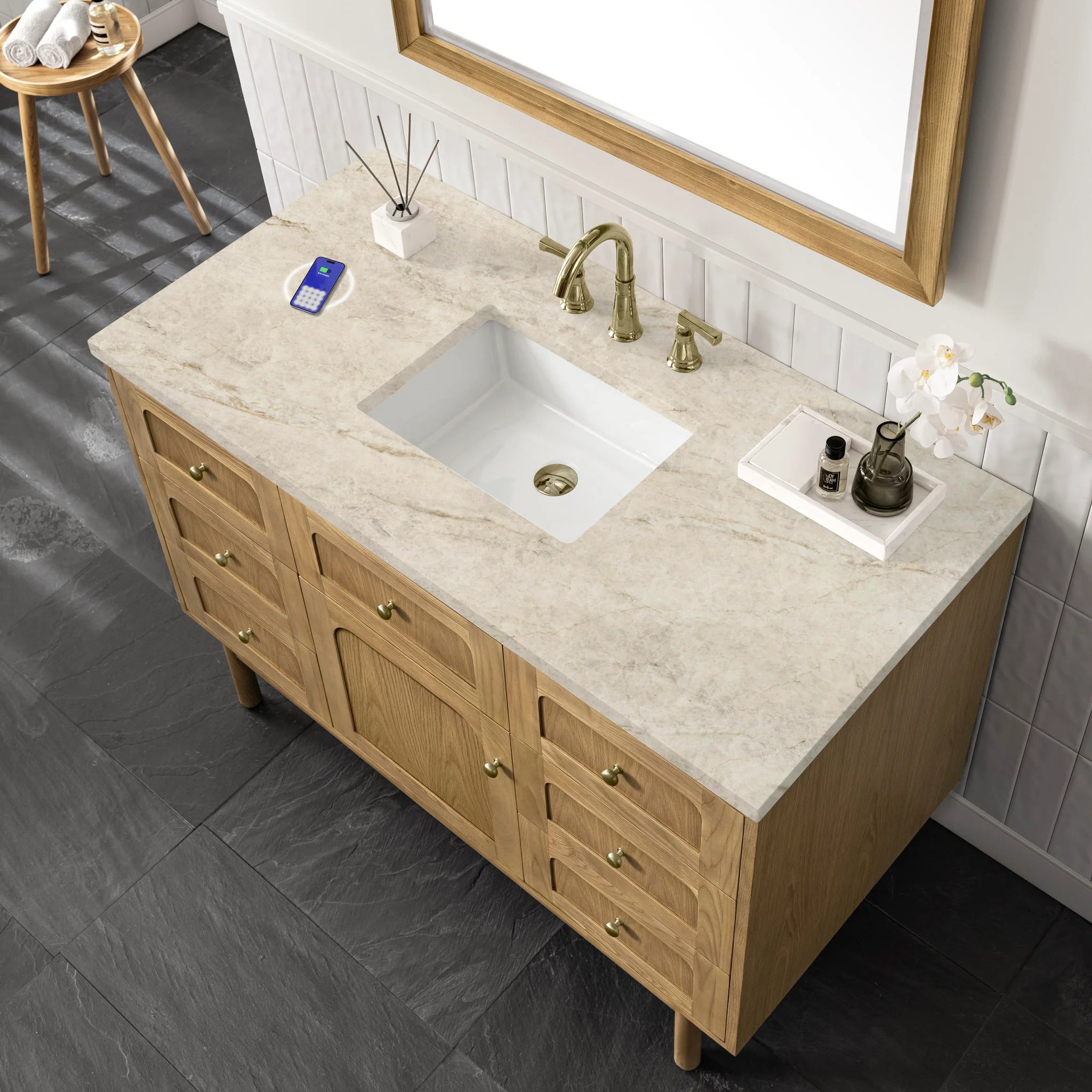 48-laurent-single-vanity-in-light-natural-oak-w-freepower-wireless-charger-by-james-martin-vanities-tajnar-eclos-zero-silica image 21