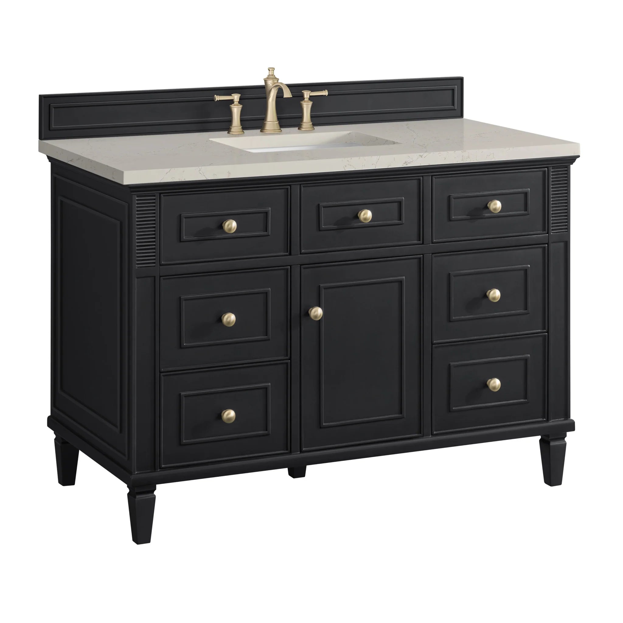 48-lorelai-single-vanity-in-black-onyx-by-james-martin-vanities-siberian-silestone image 4