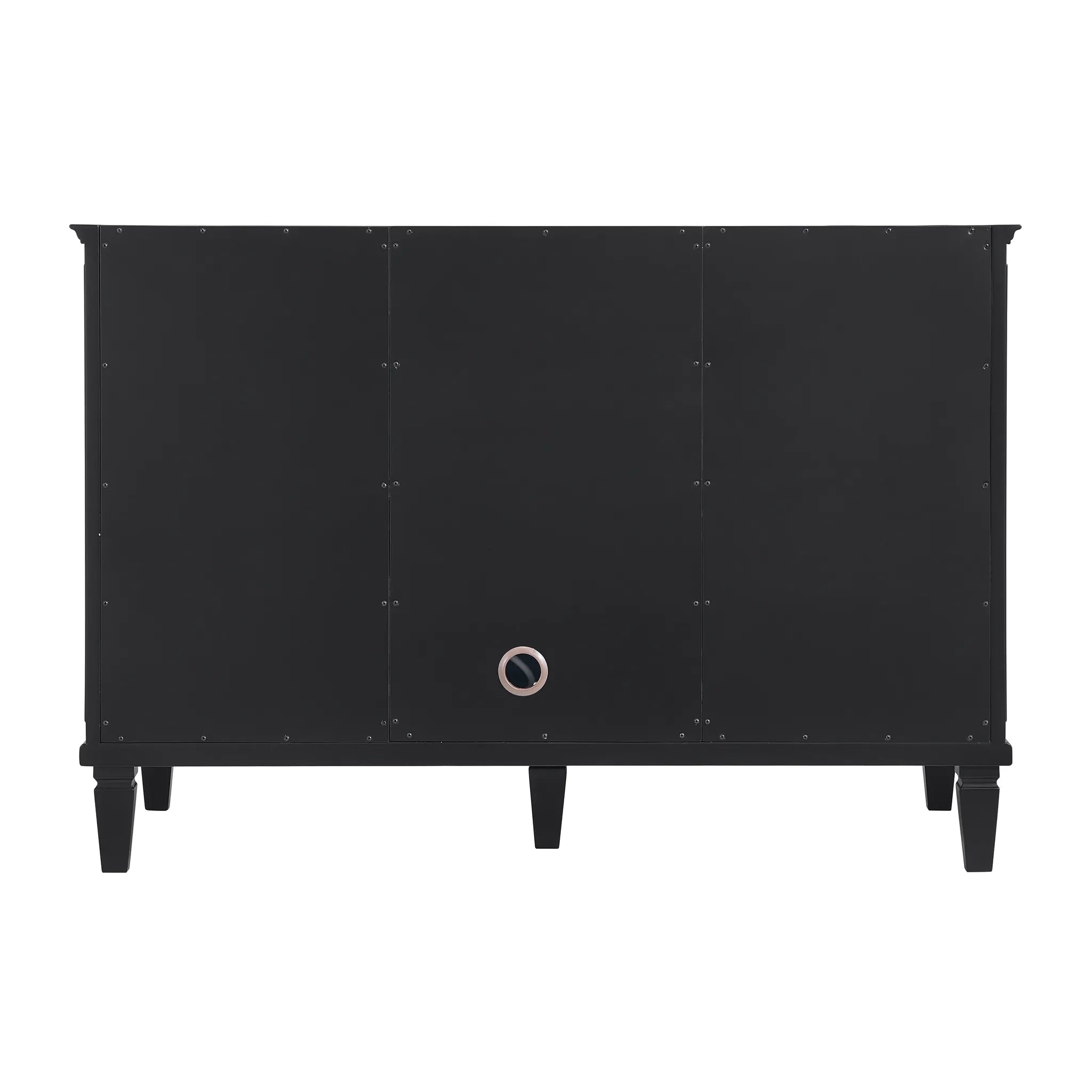 48" Lorelai Single Vanity in Black Onyx w/FreePower Wireless Charger-Ethereal Noctis Silestone-8" Widespread image 11