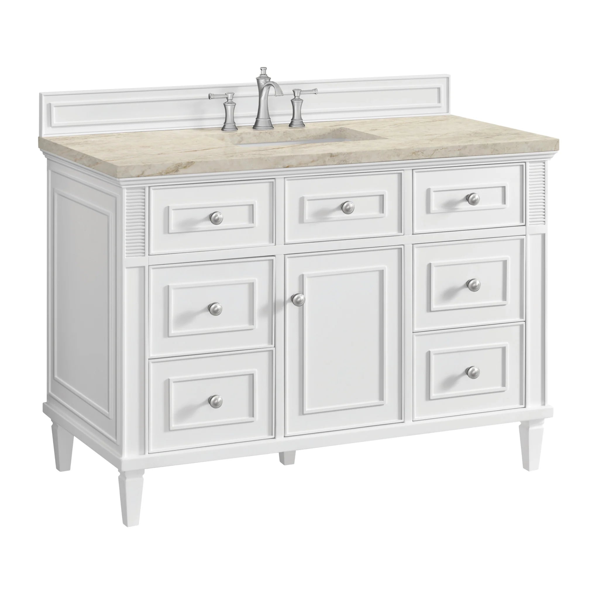 48-lorelai-single-vanity-in-bright-white-by-james-martin-vanities-tajnar-eclos-zero-silica image 5