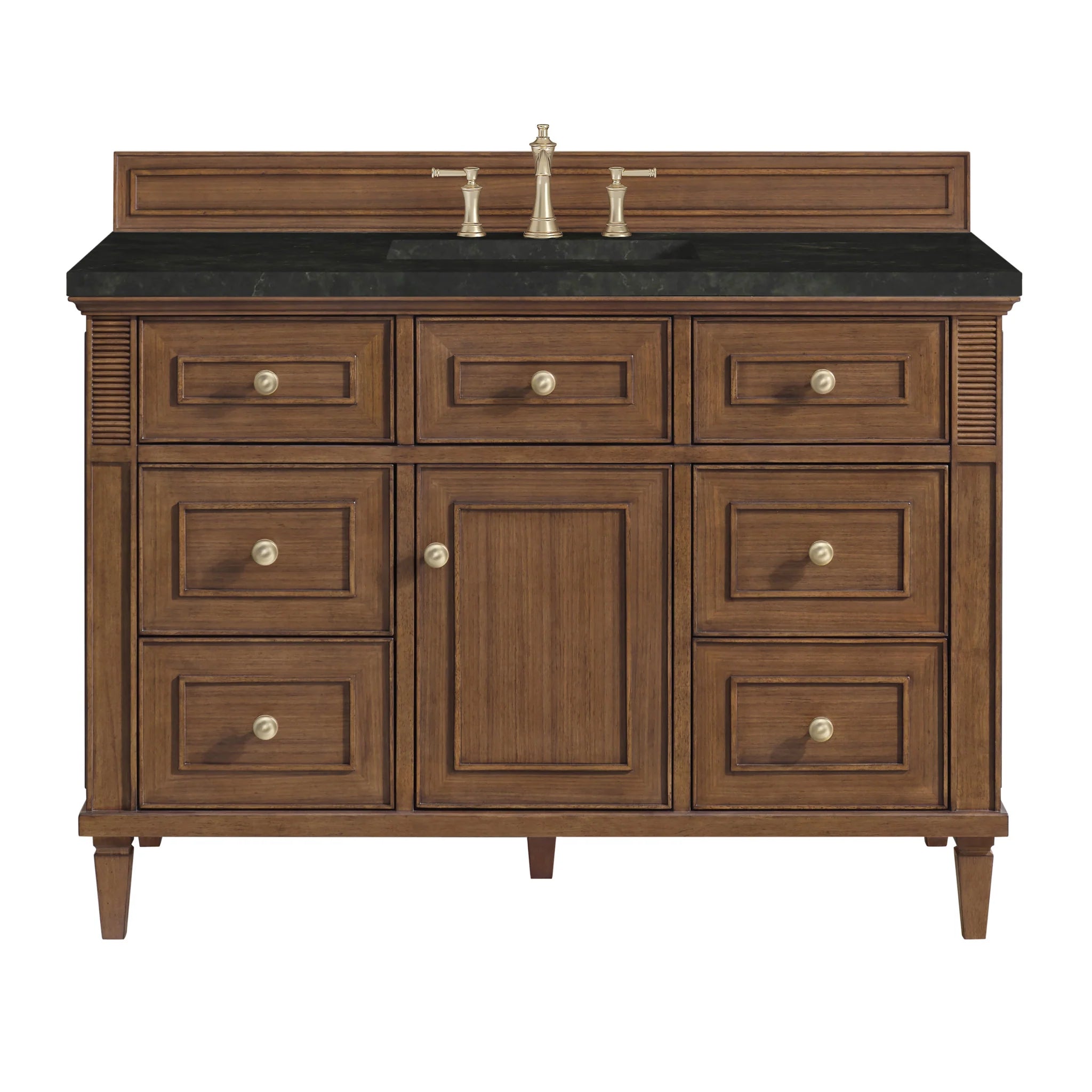 48-lorelai-single-vanity-in-mid-century-walnut-by-james-martin-vanities-phantome-eclos-zero-silica image