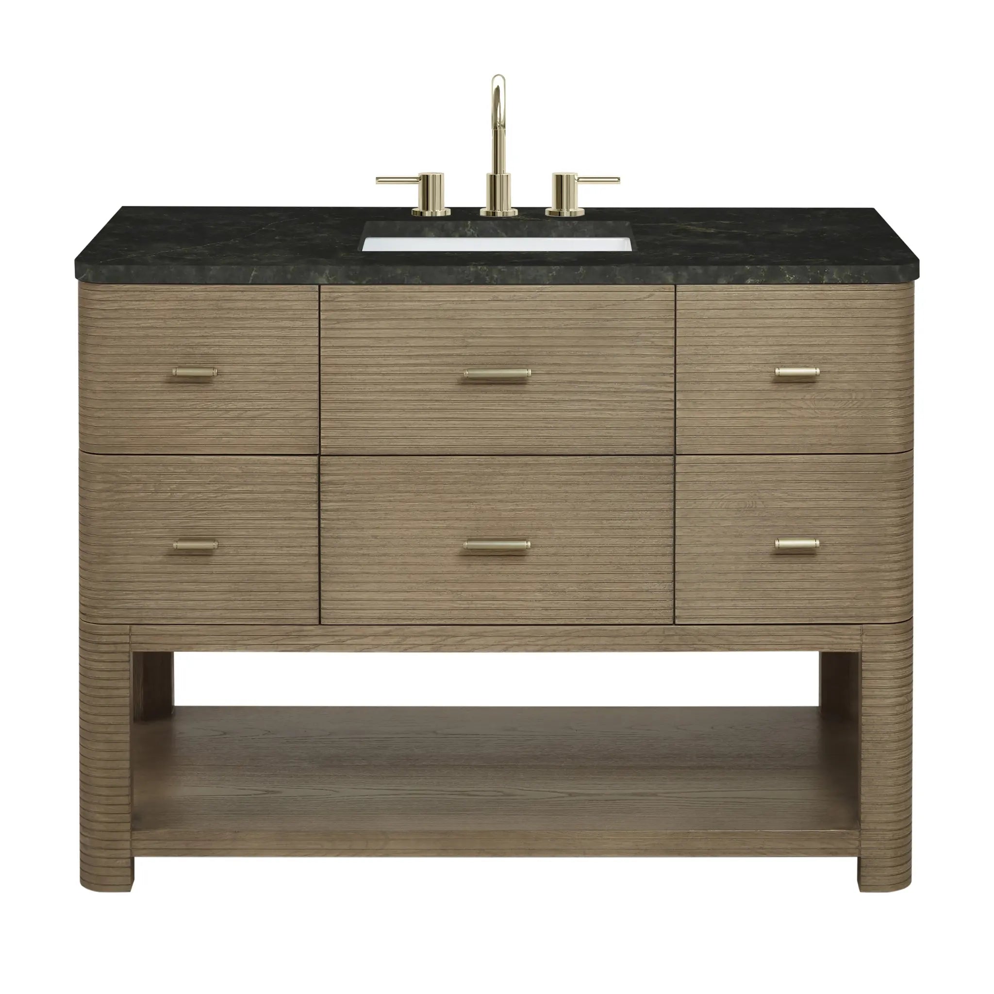 48 Lucian Single Vanity In Pebble Oak Standard Phantome Eclos 8 Widespread 1