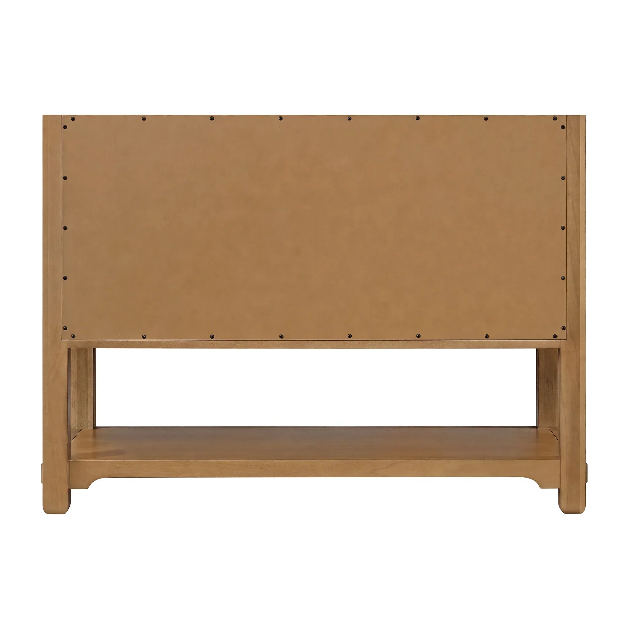 48" Malibu Single Vanity in Amber Birch w/FreePower Wireless Charger-Eternal Jasmine Pearl Silestone-8" Widespread image 11