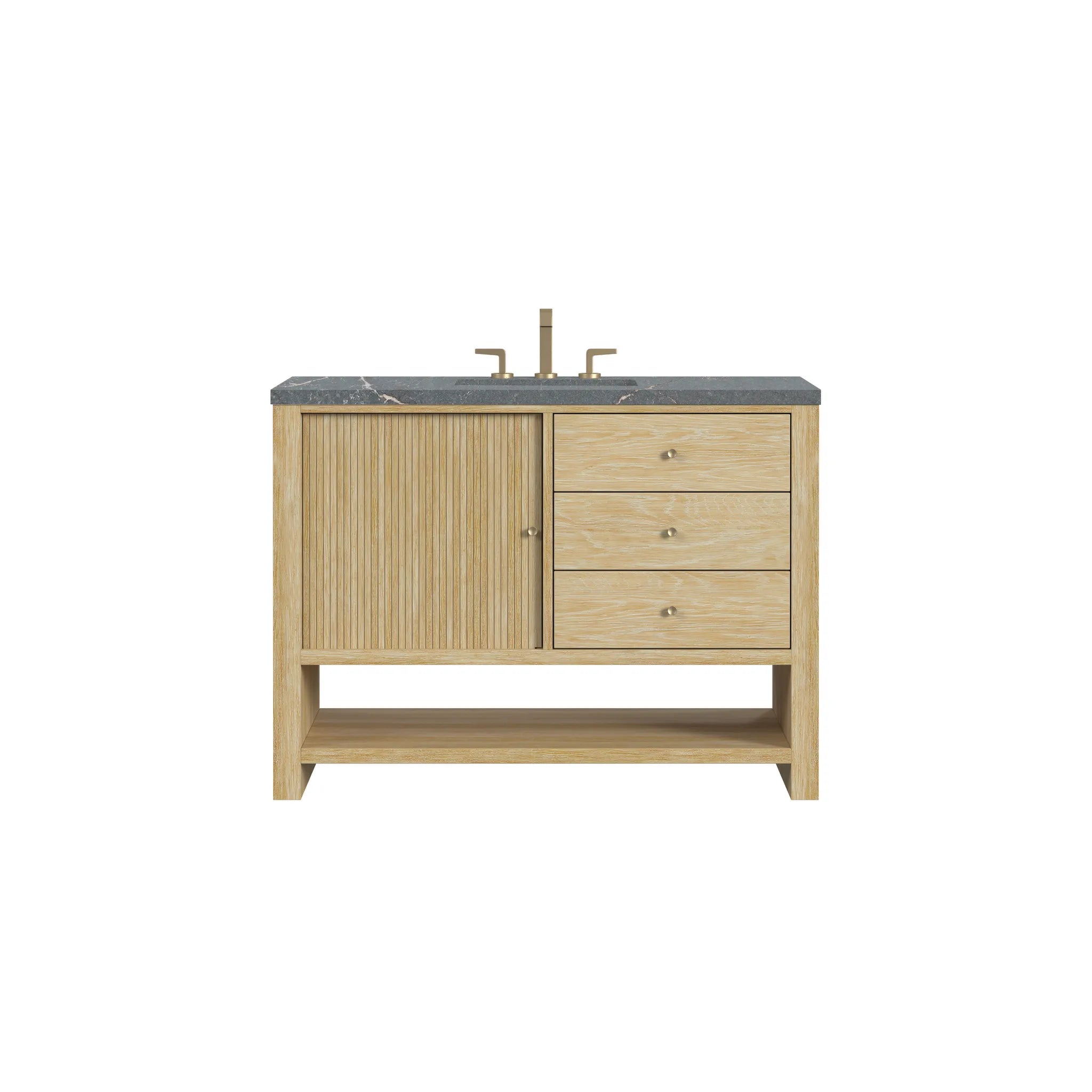 48" Marigot Single Vanity in Sunwashed Oak by James Martin Vanities - AURA Modern Home