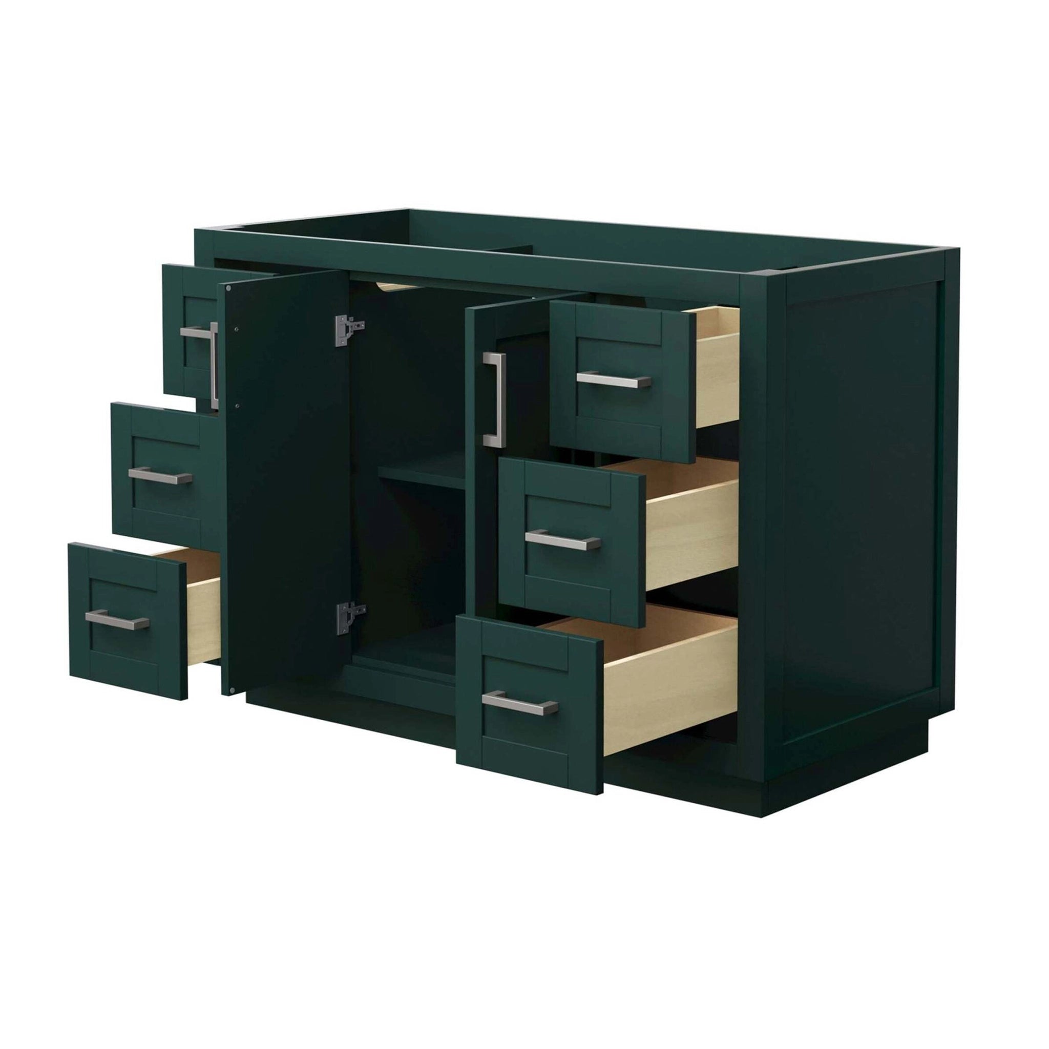 48" Miranda Single Bathroom Vanity in Green with Brushed Nickel Trim by Wyndham
