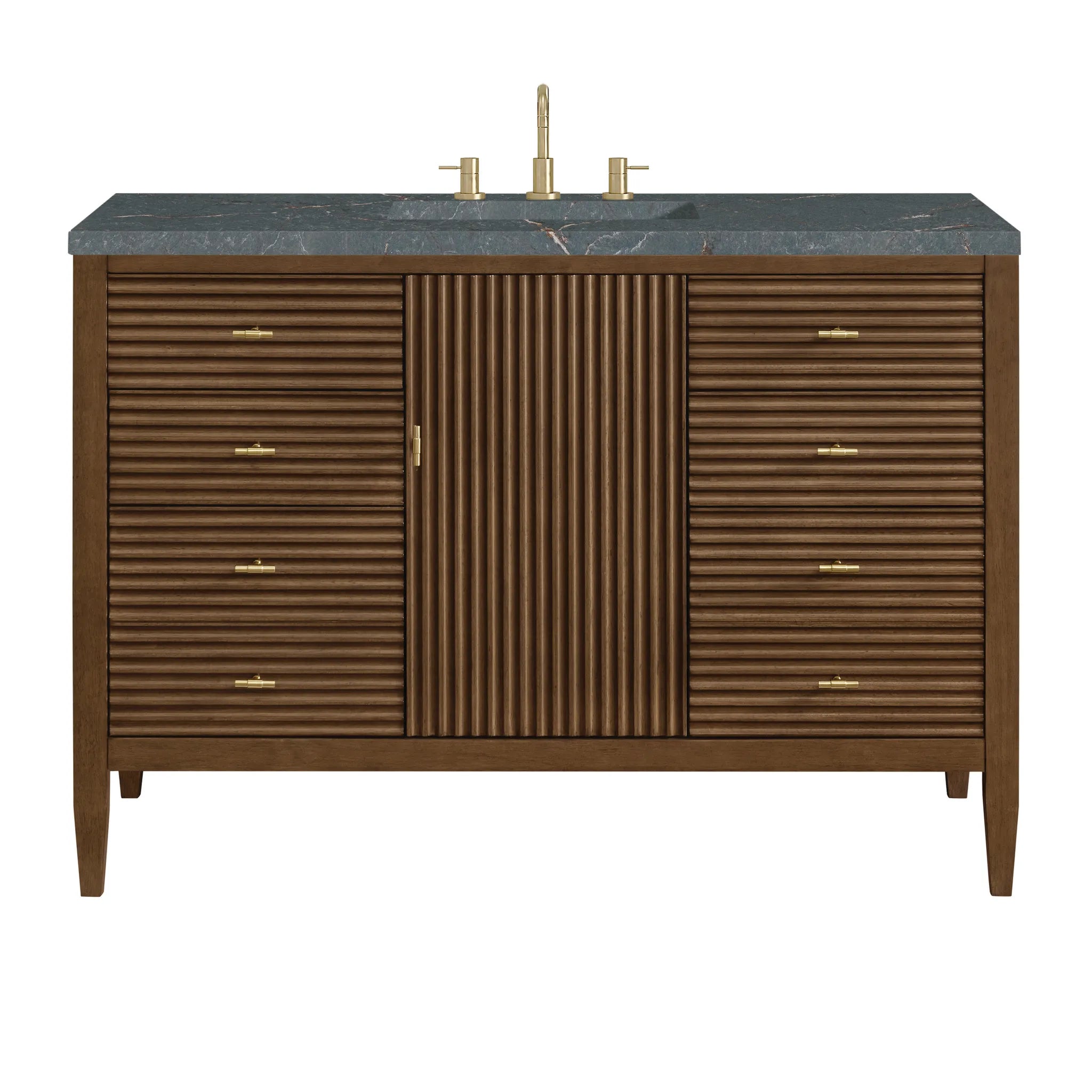 48" Myrrin Single Vanity in Mid Century Walnut by James Martin Vanities